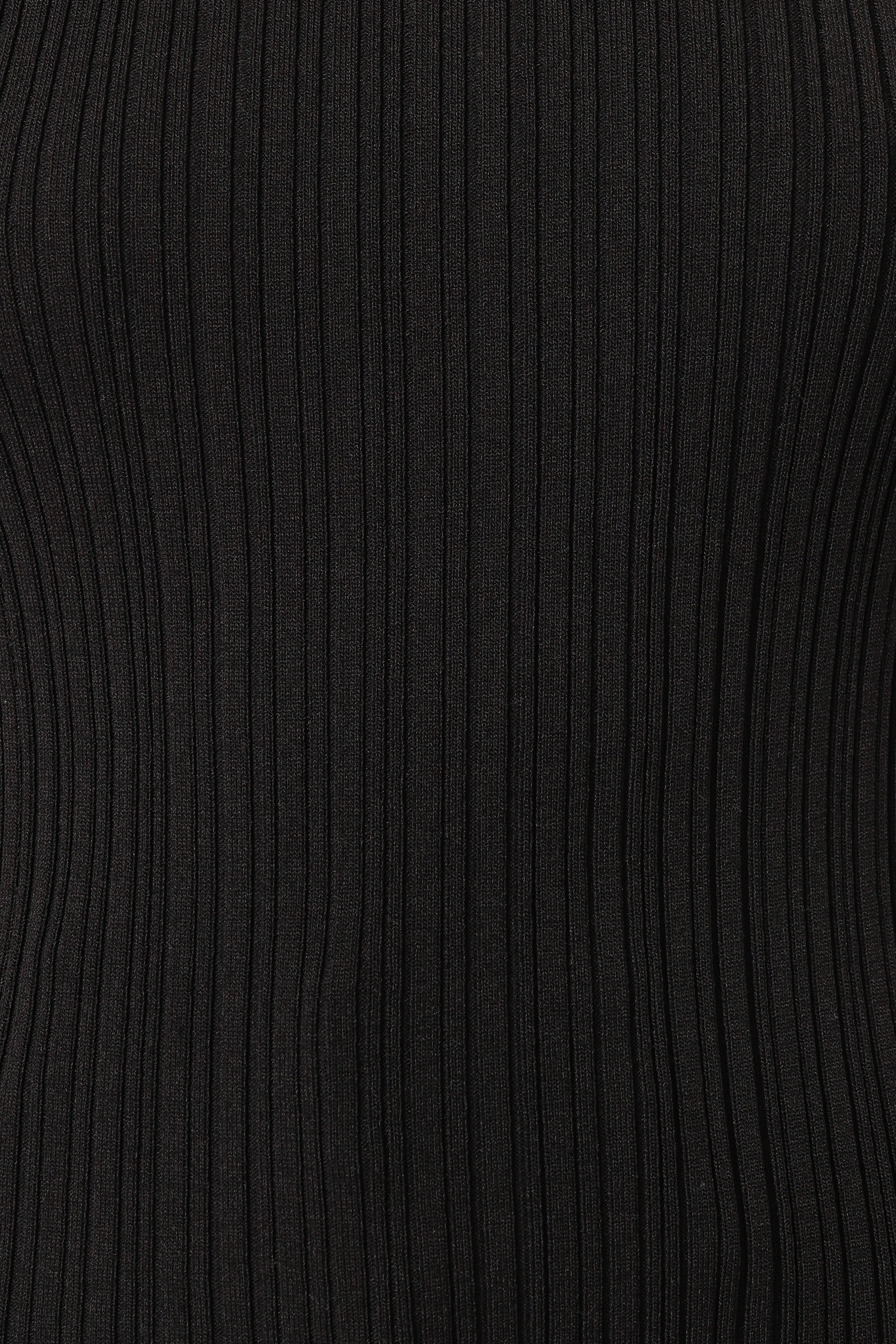 Rowie Ribbed Top - Black