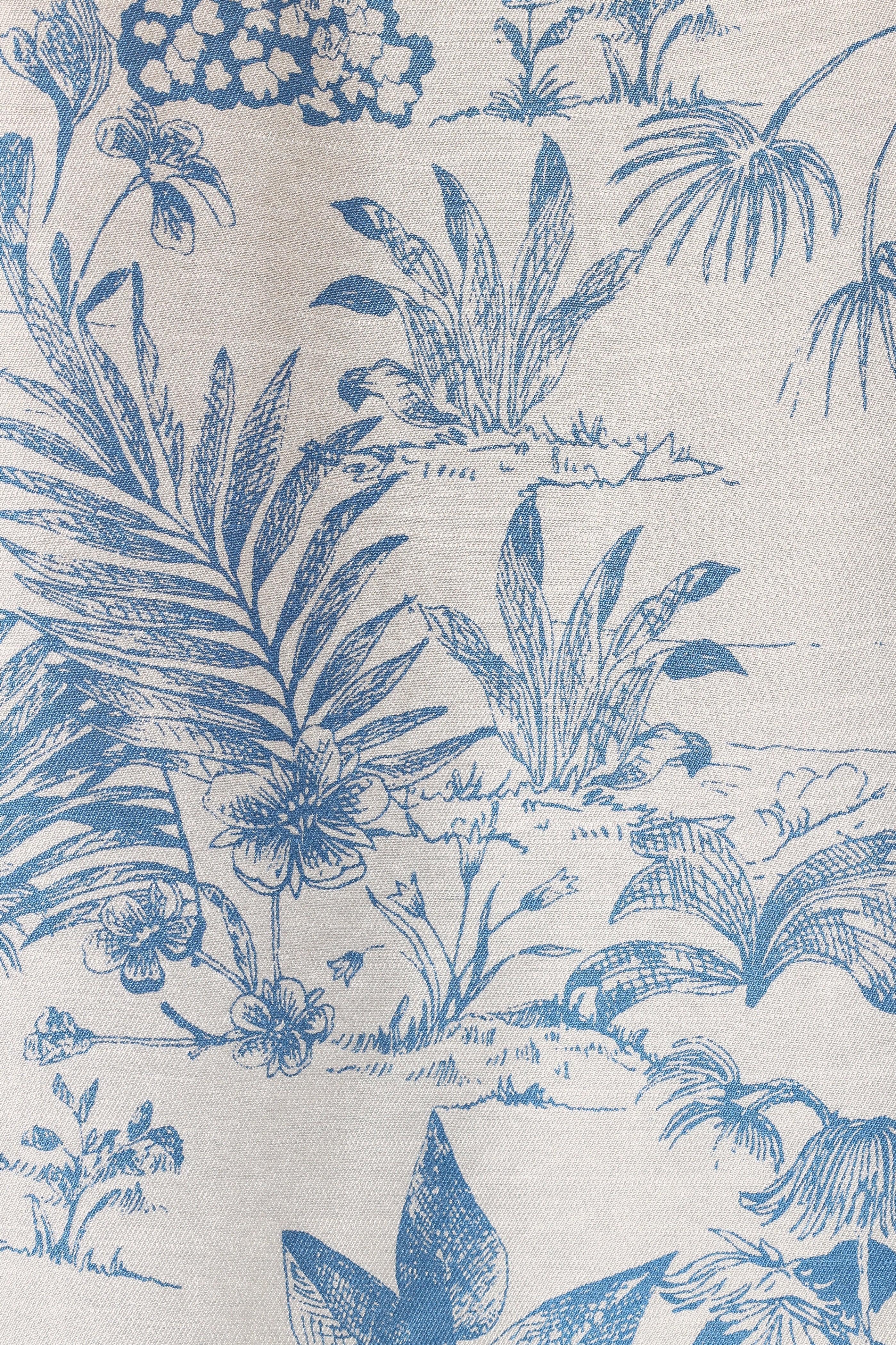 Faye Button Down Top - White/Blue