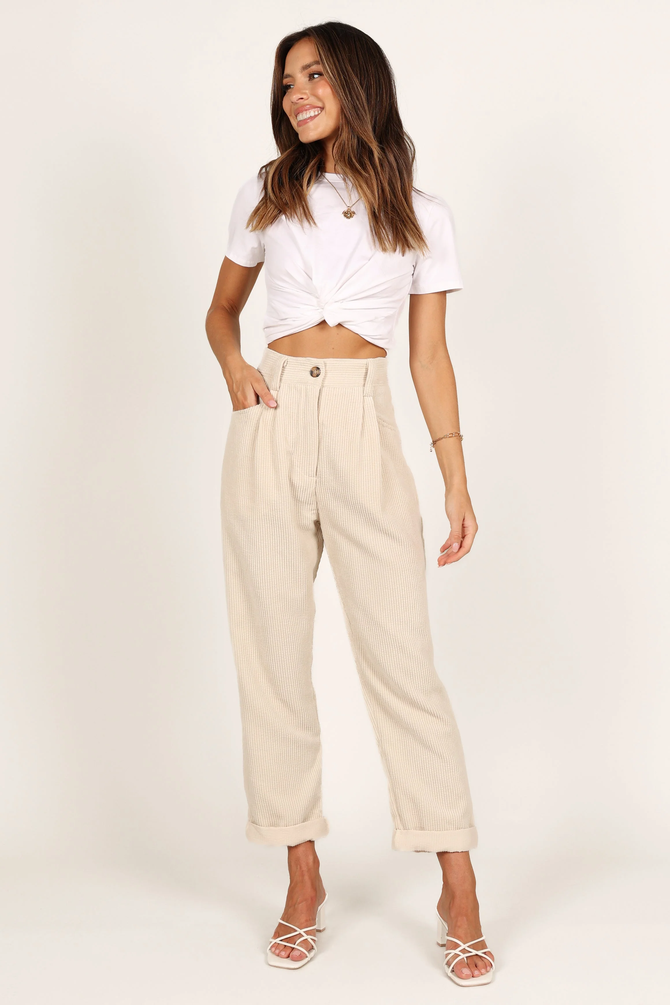 Talaren Cord Pant - Cream
