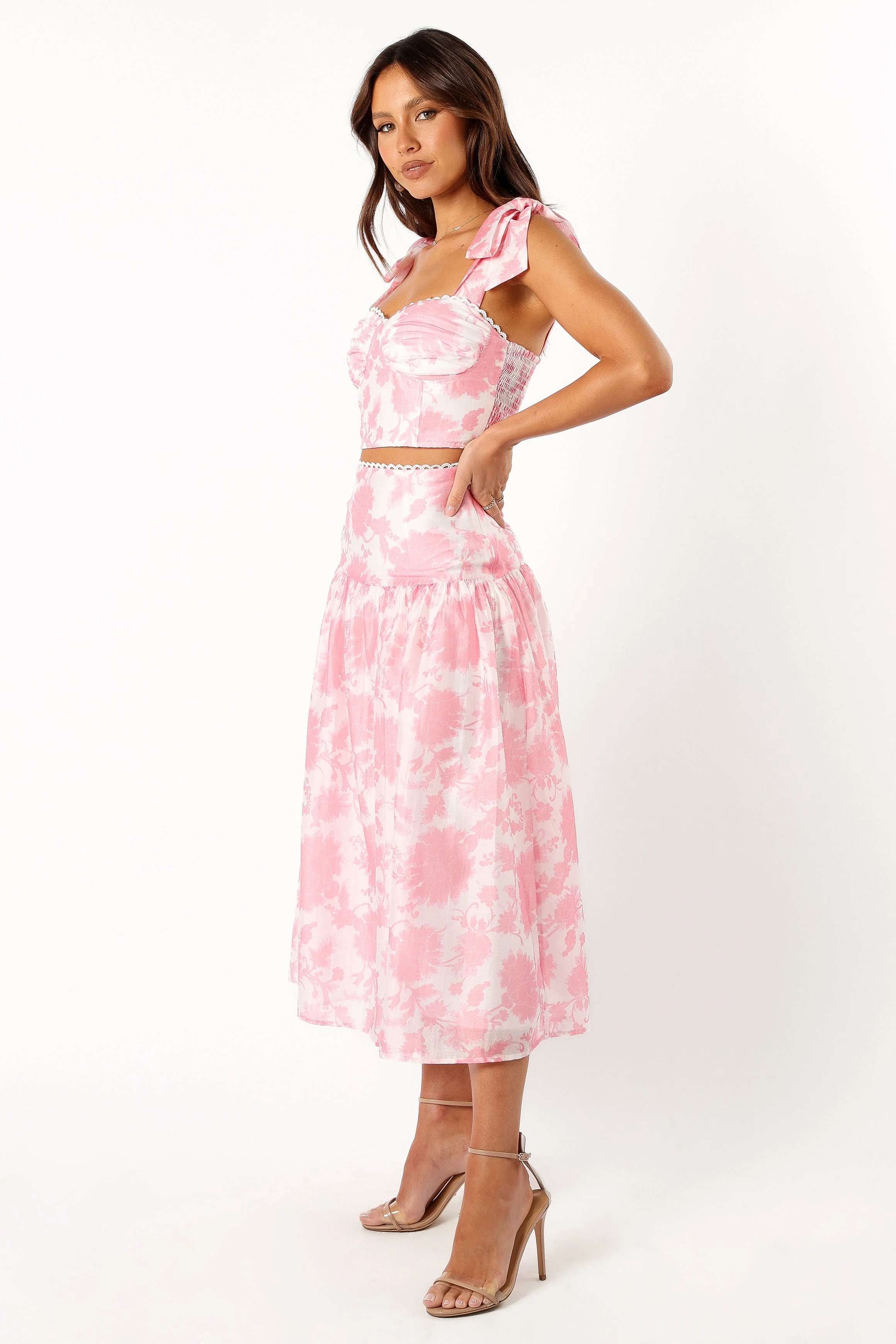 Elle Two Piece Set - Pink Floral