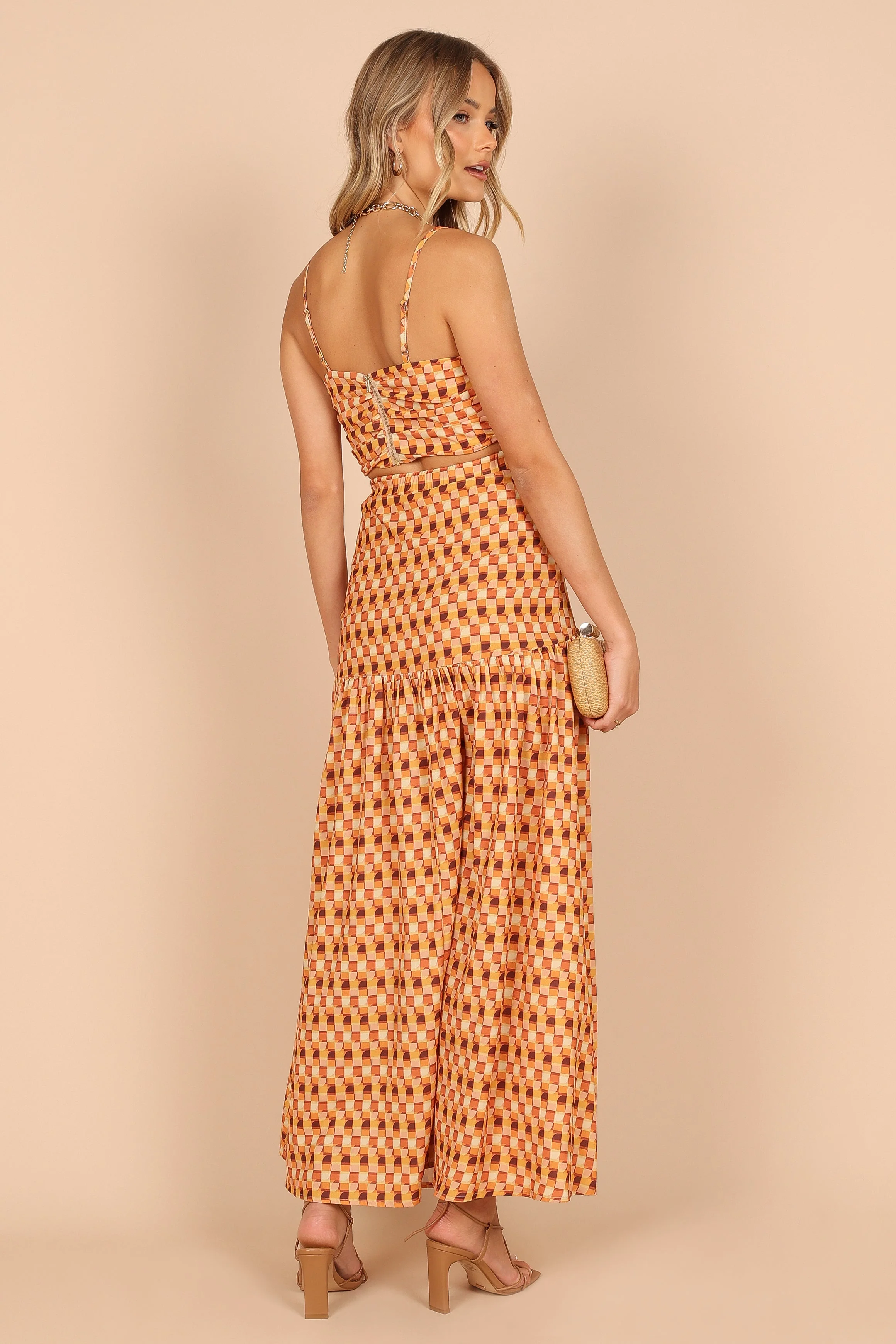 Giza Maxi Skirt - Bronze
