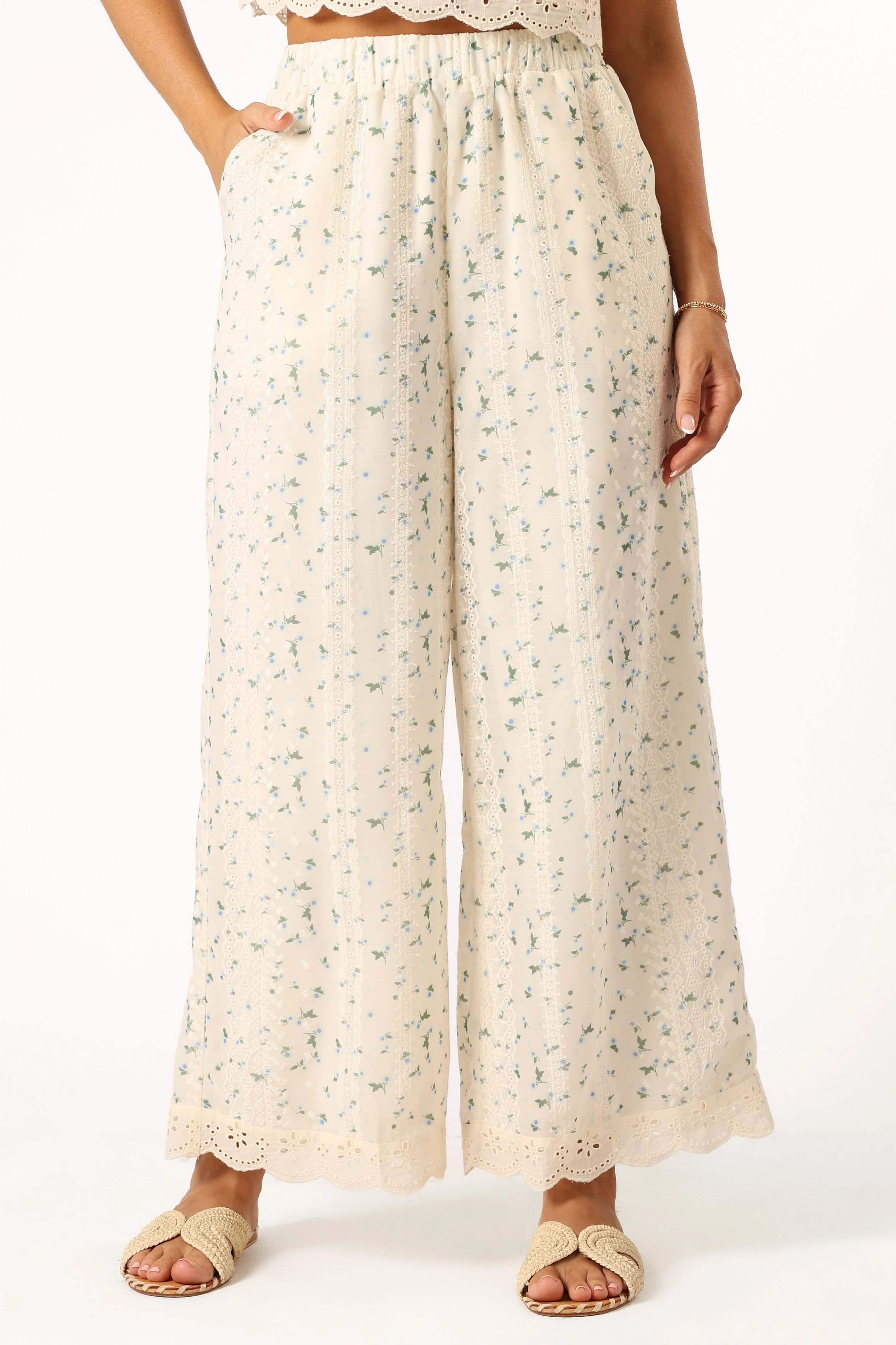 Alison Two Piece Set - Blue Floral