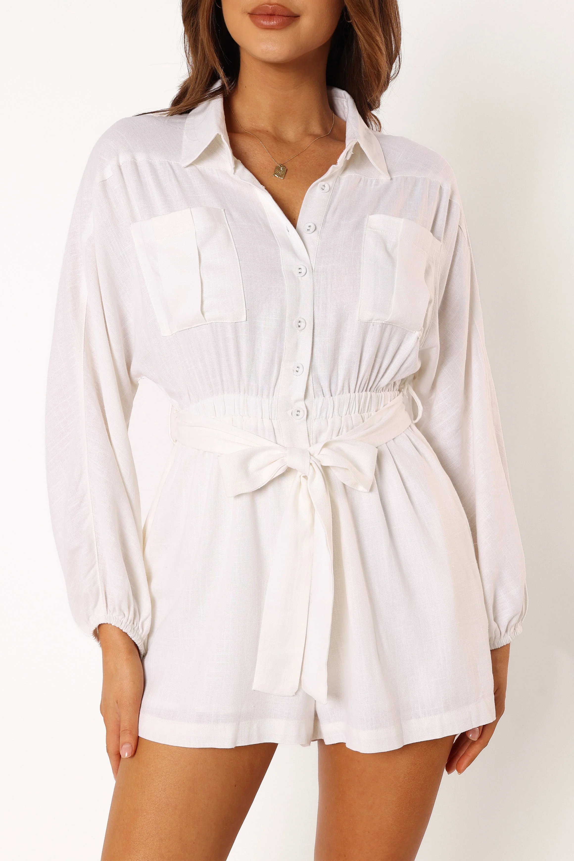 Louis Playsuit - White
