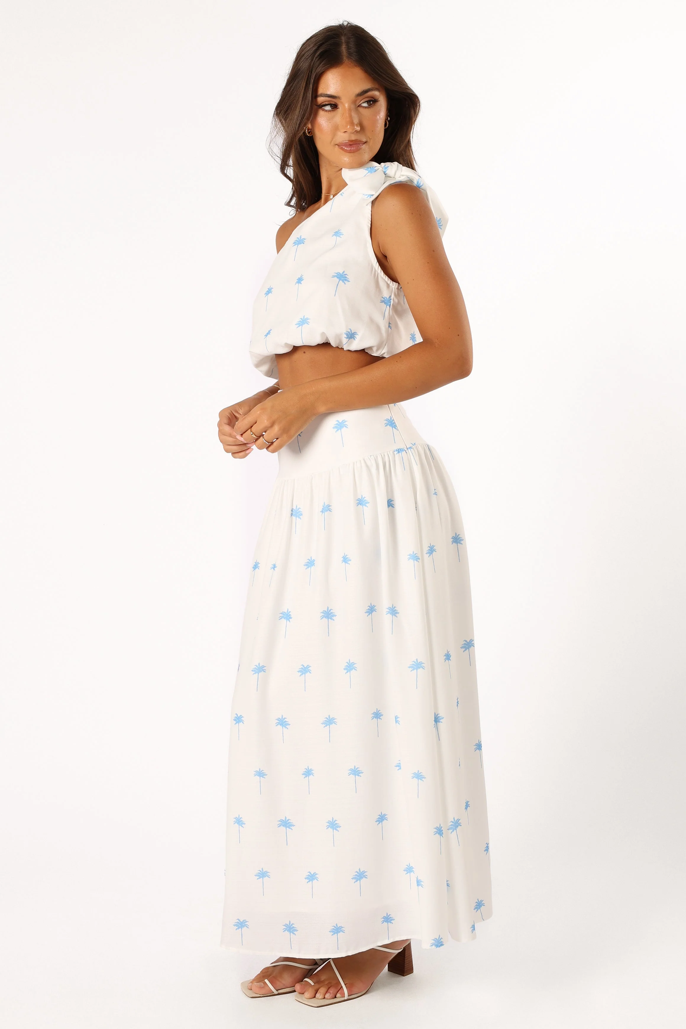 Greer Two Piece Set - White Blue