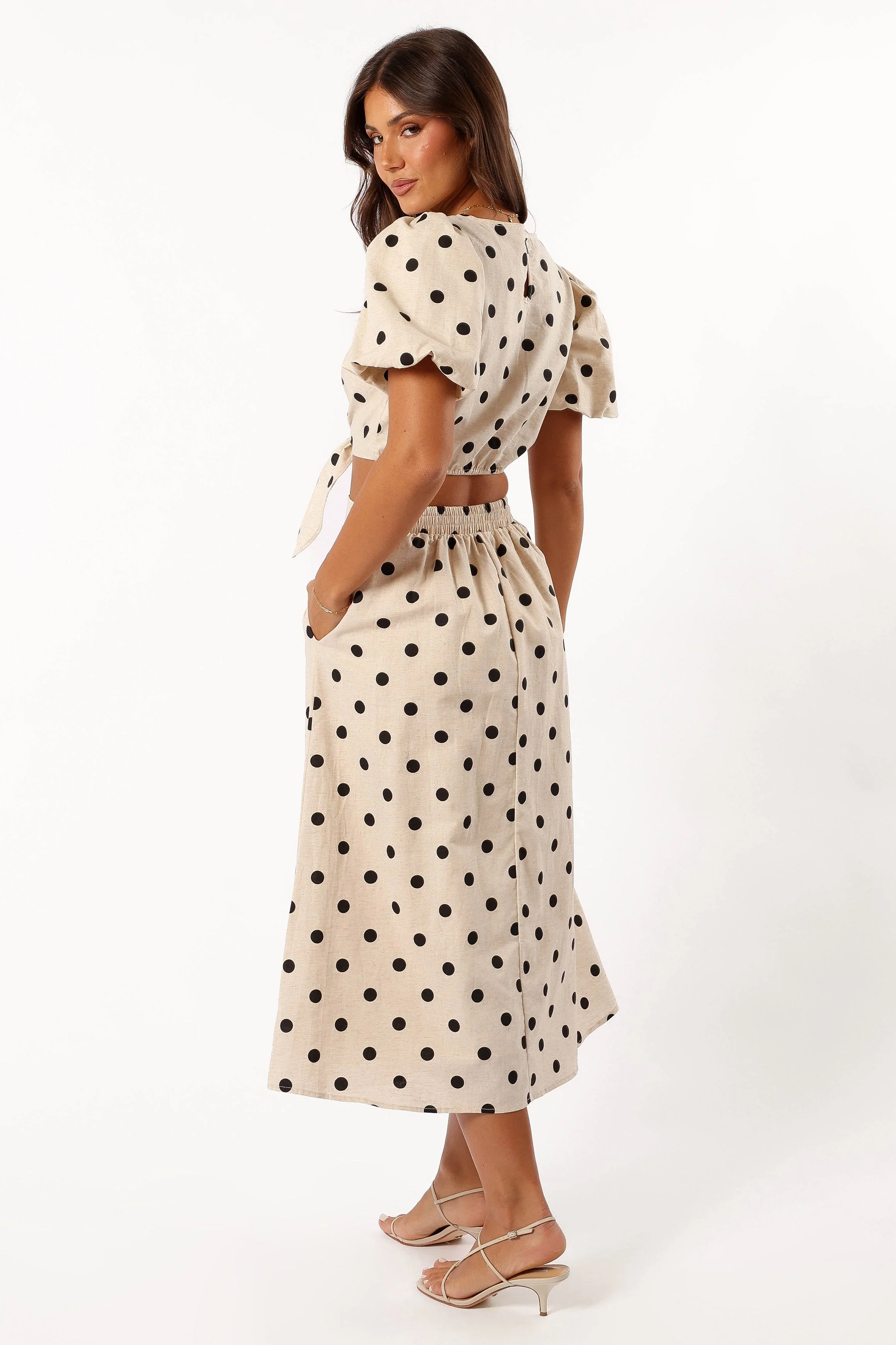 Kelce Midi Skirt - Beige