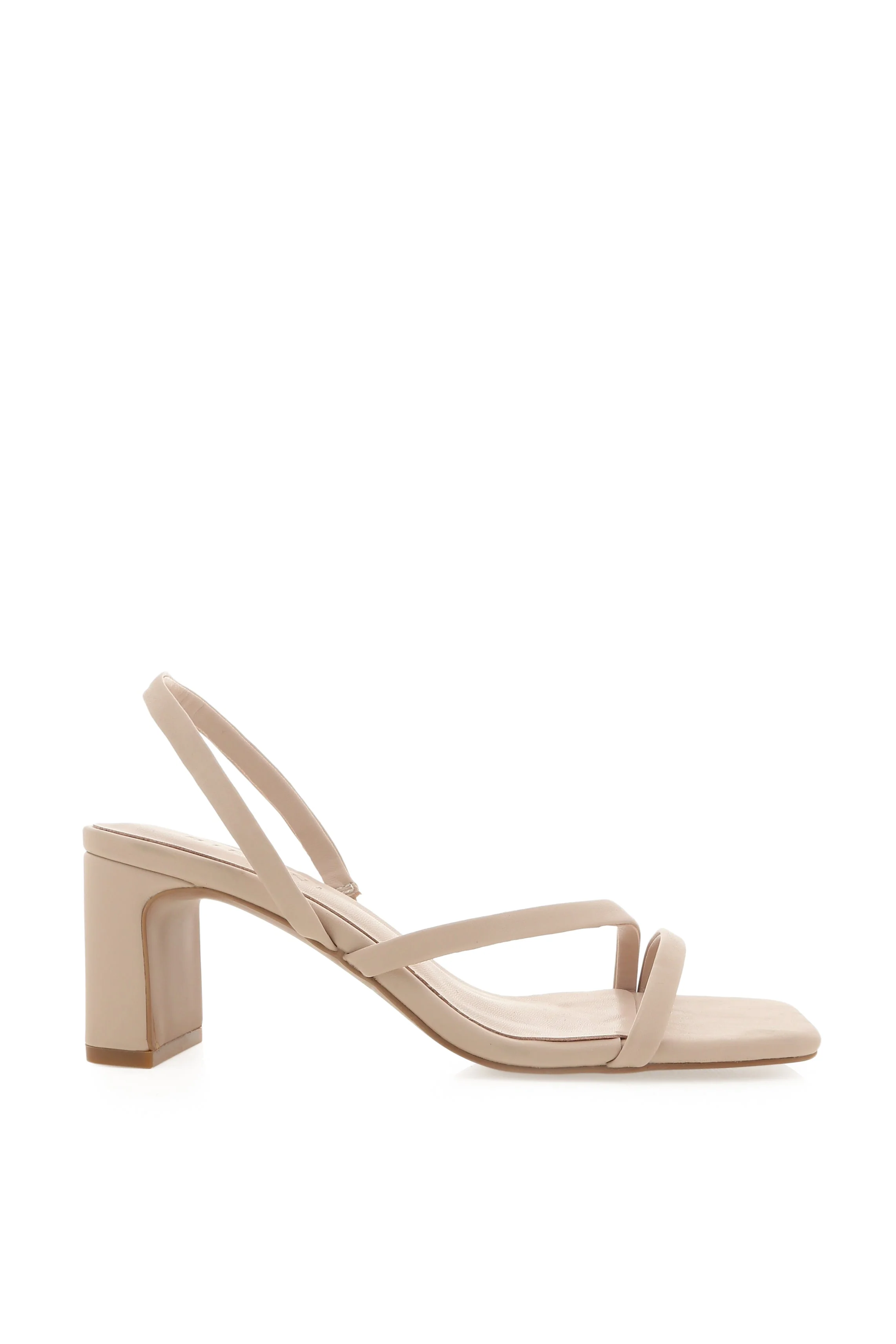 Cailan Mid Block Heel - Nude