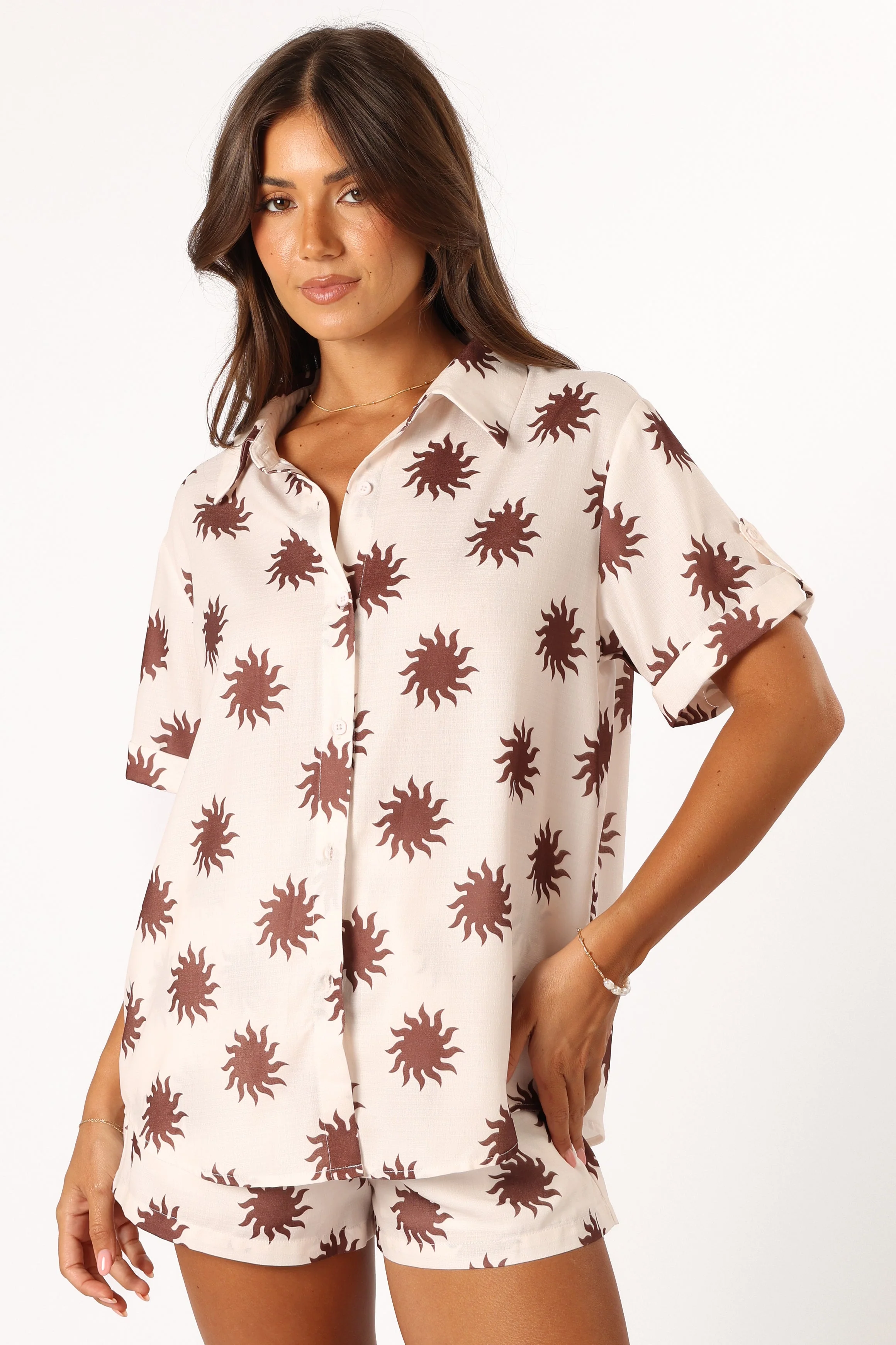 Marlene Button Down Shirt - Cream