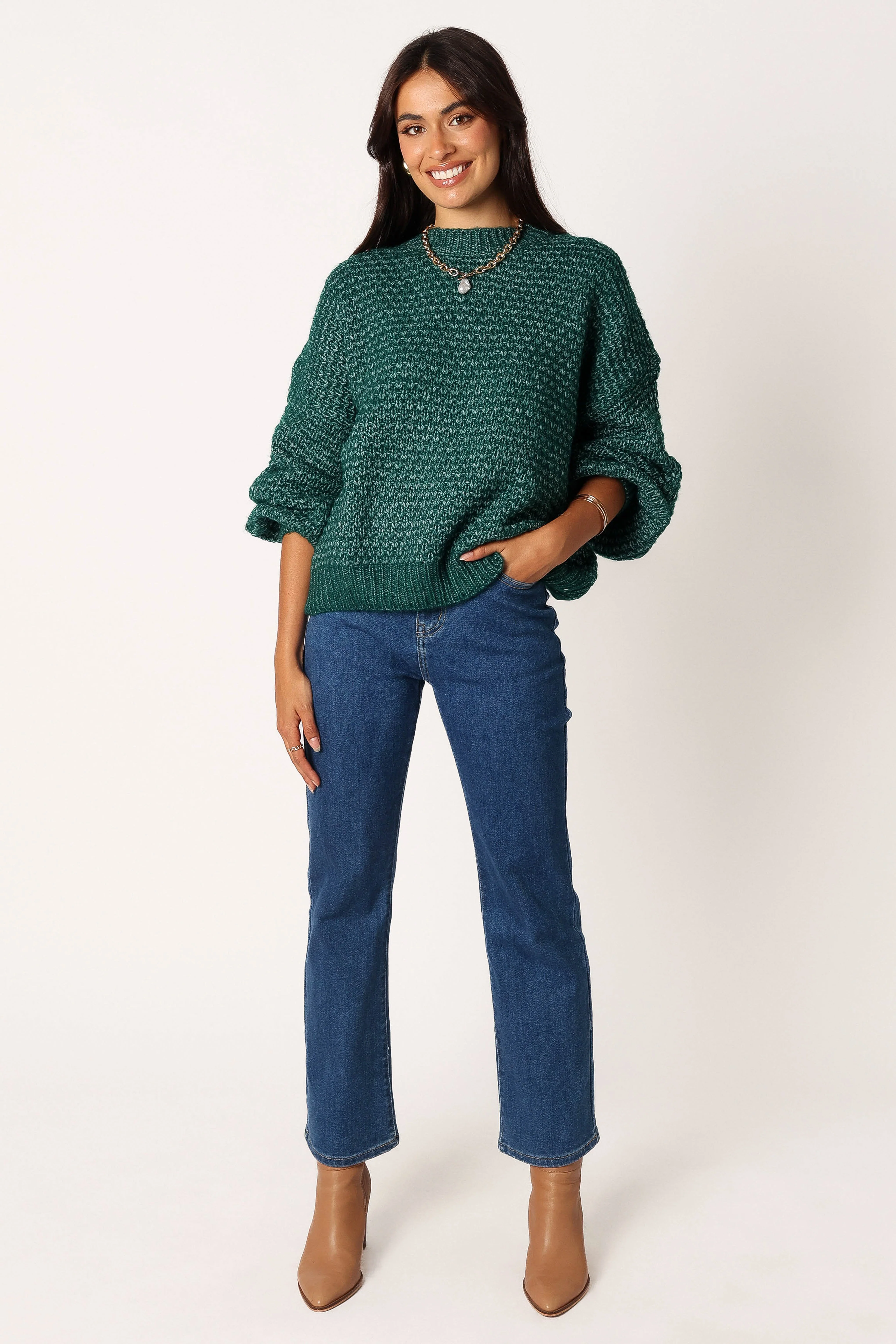 Ziggy Knit Sweater - Emerald