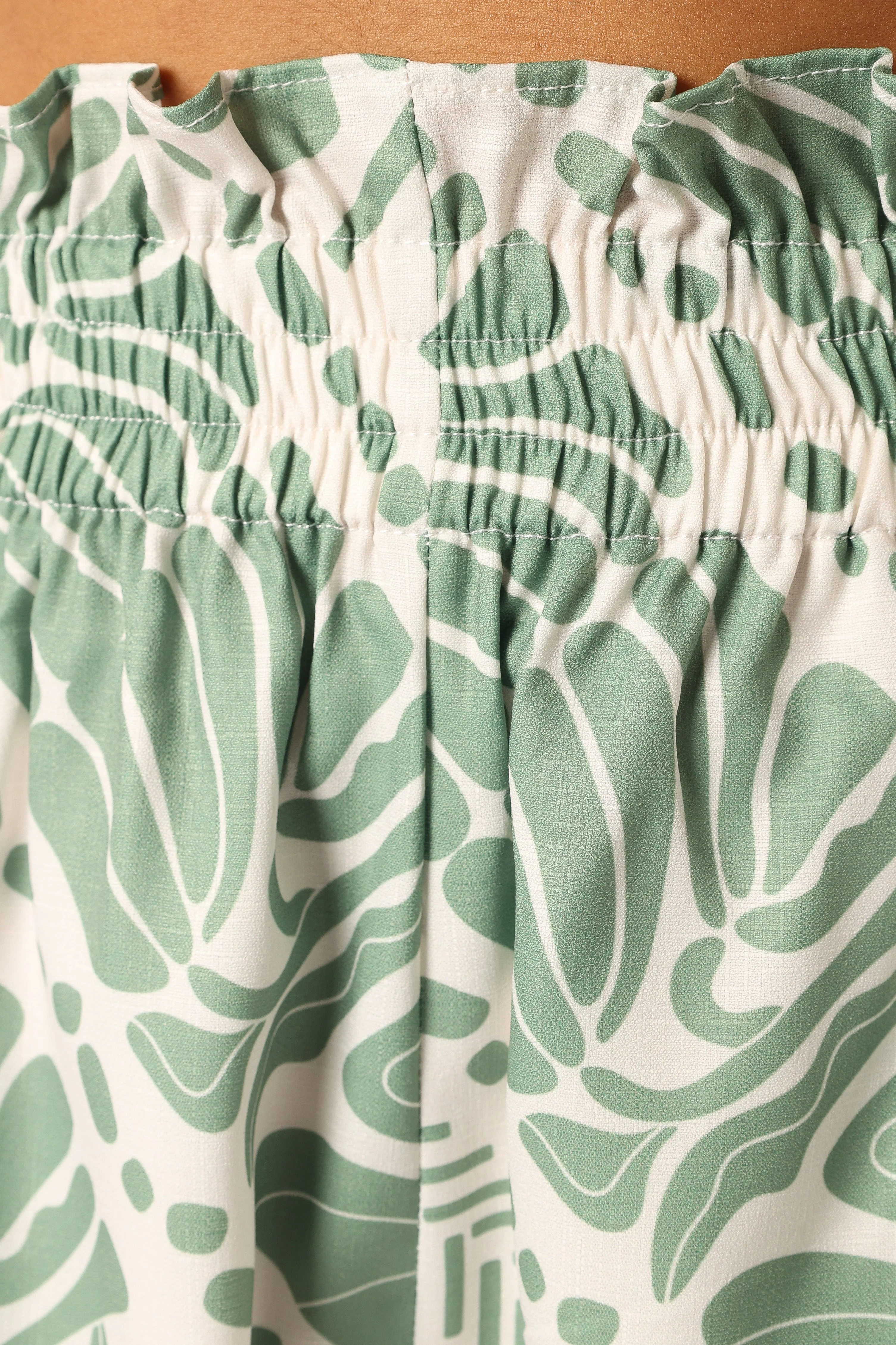 Gretel Short Set - Olive Print