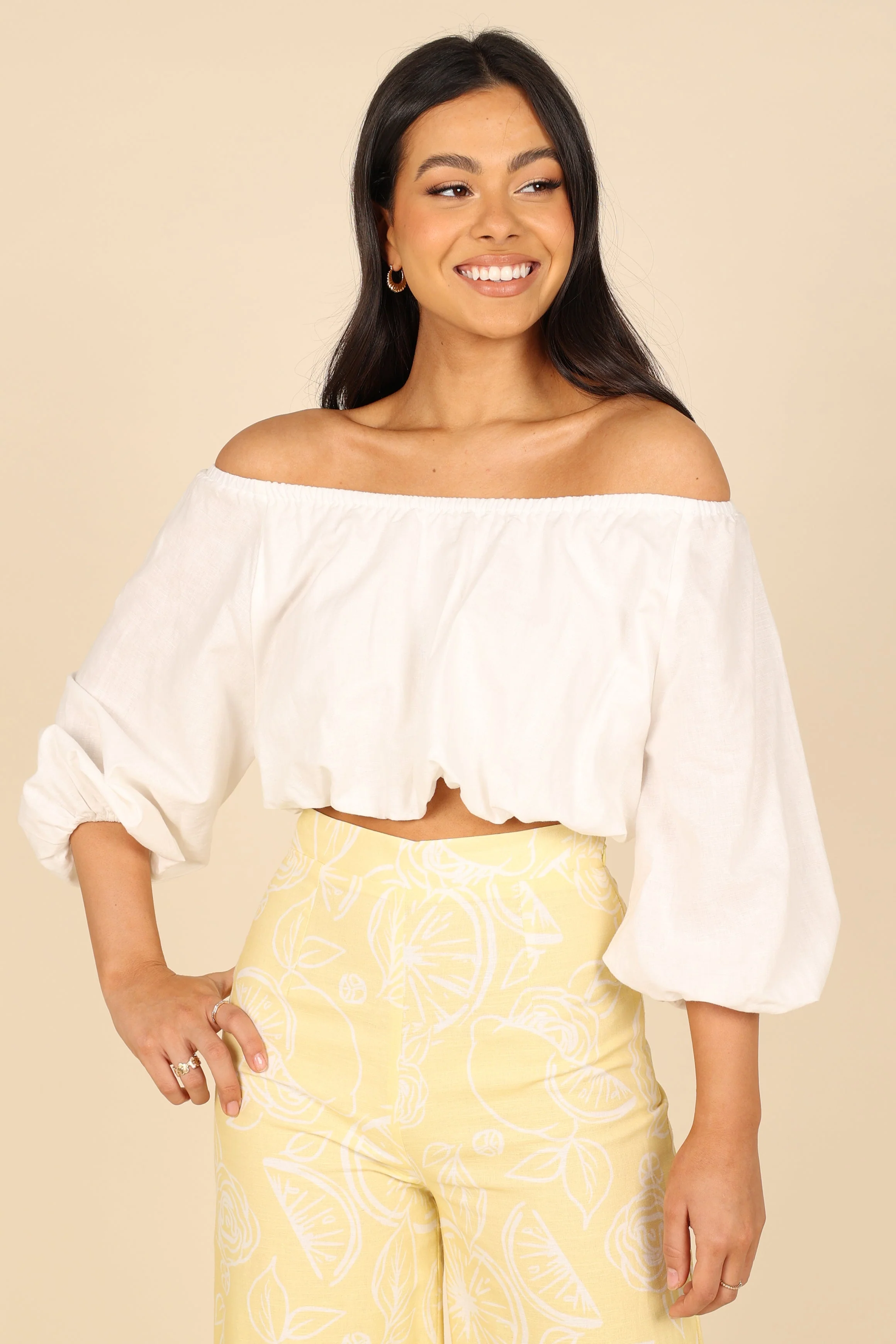Daydreamer Off Shoulder Top - White