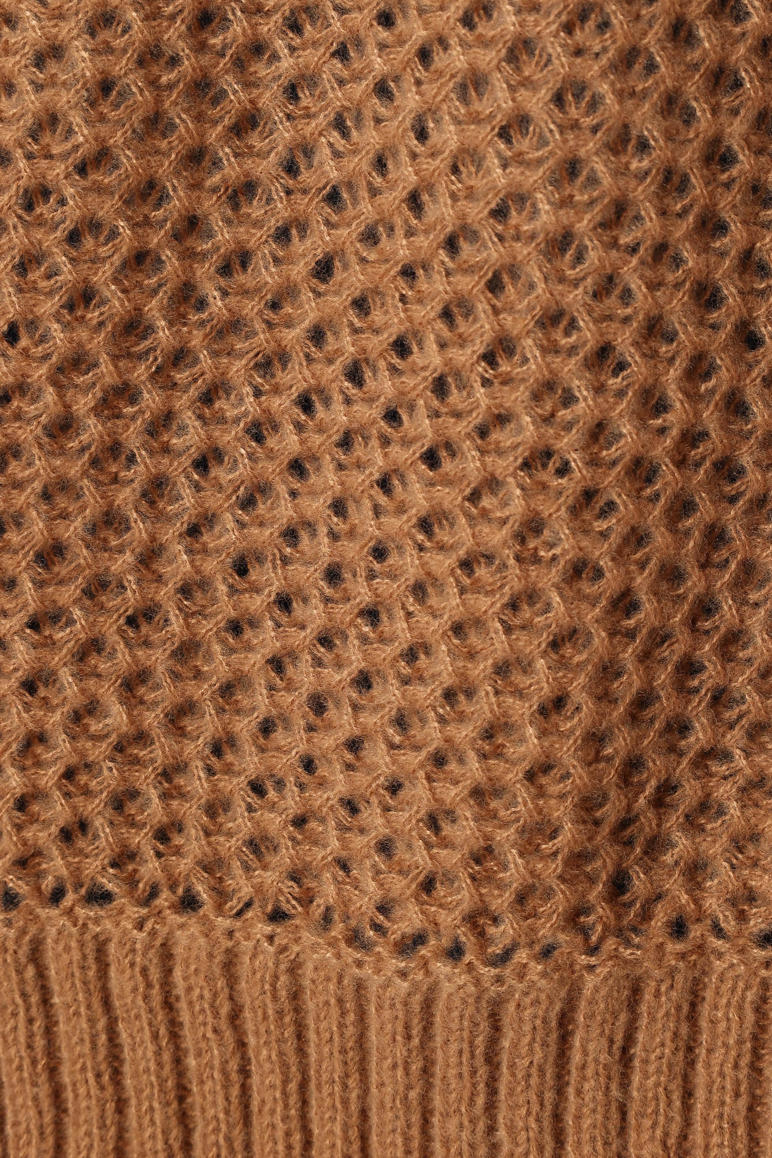 Rayne Turtleneck Knit Sweater - Beige