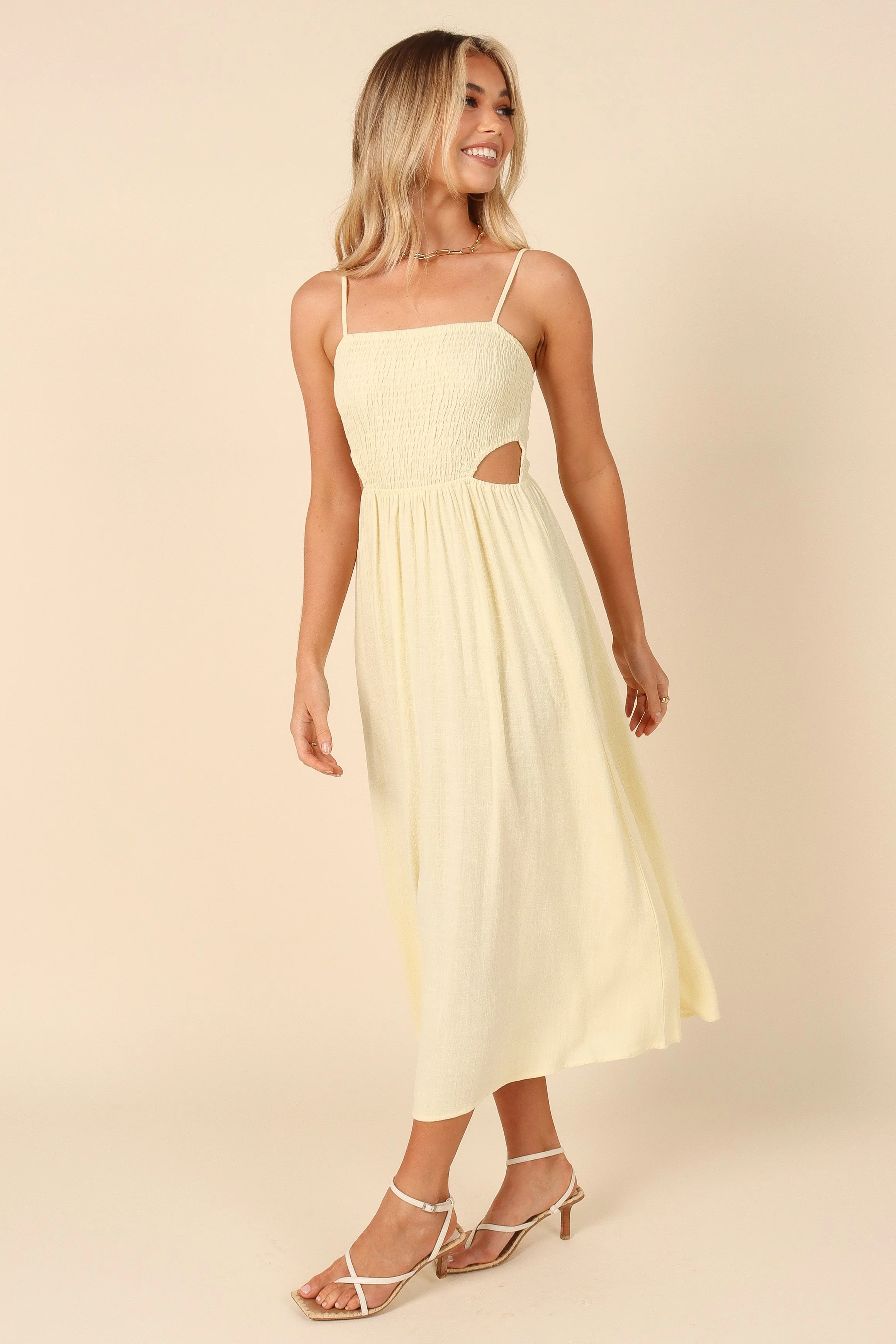 Joslyn Midi Dress - Yellow