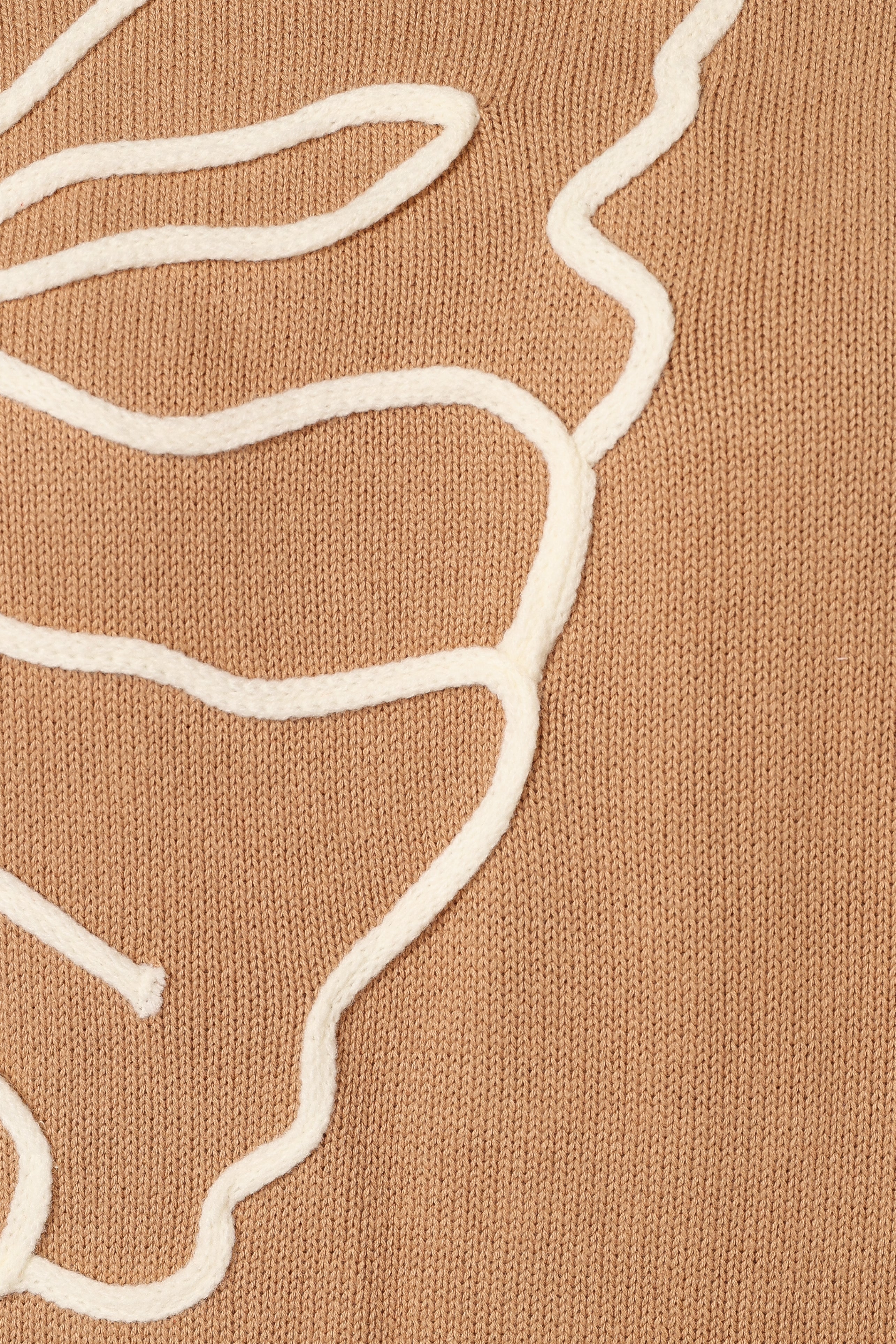 Carmello Flower Knit Sweater - Mocha