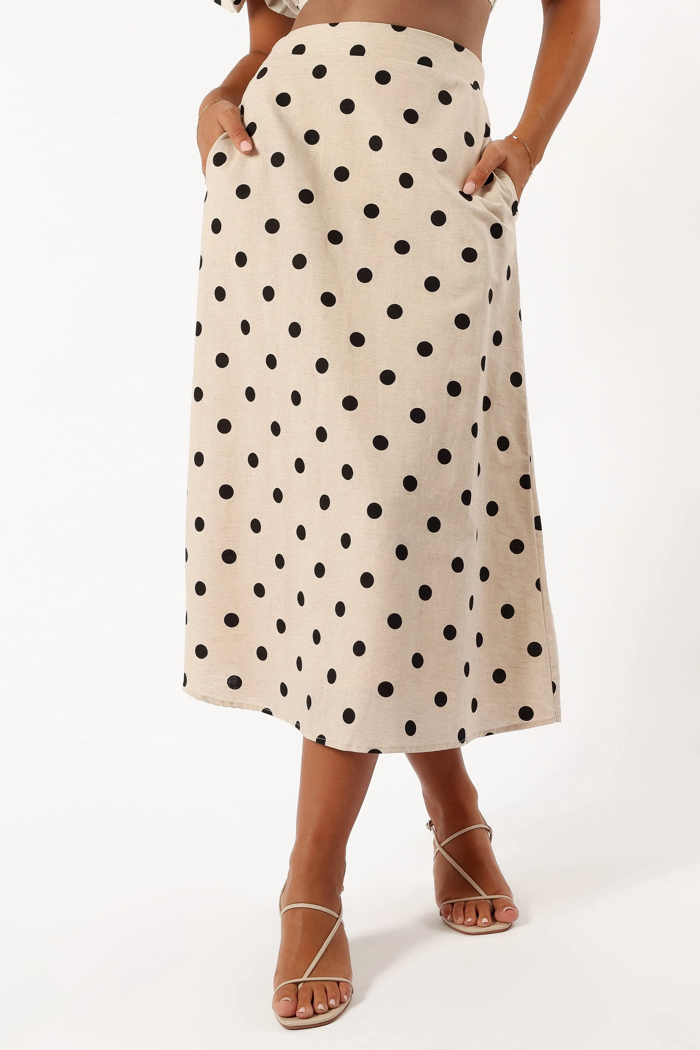 Kelce Midi Skirt - Beige