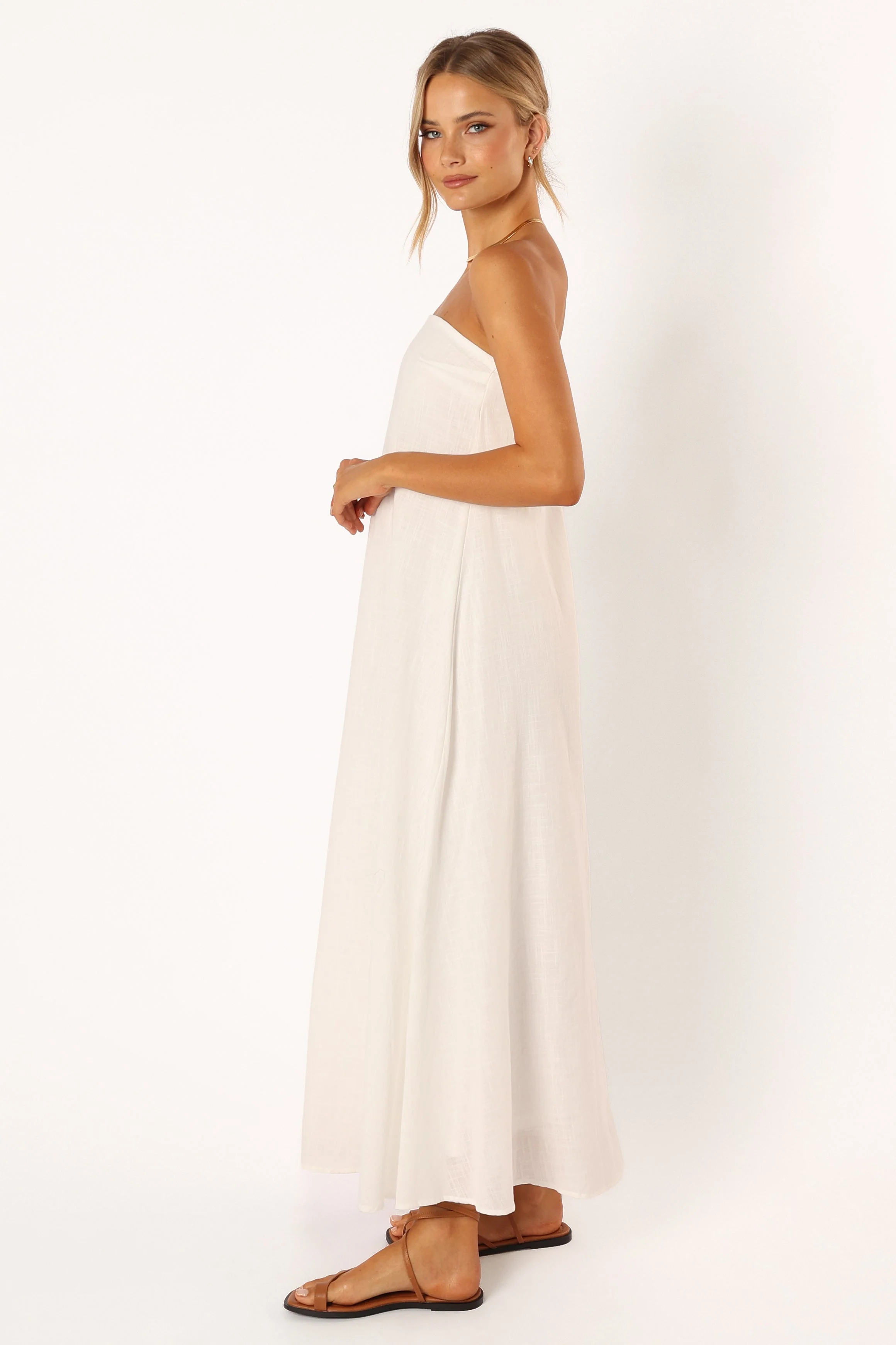 Soph Strapless Maxi Dress - White