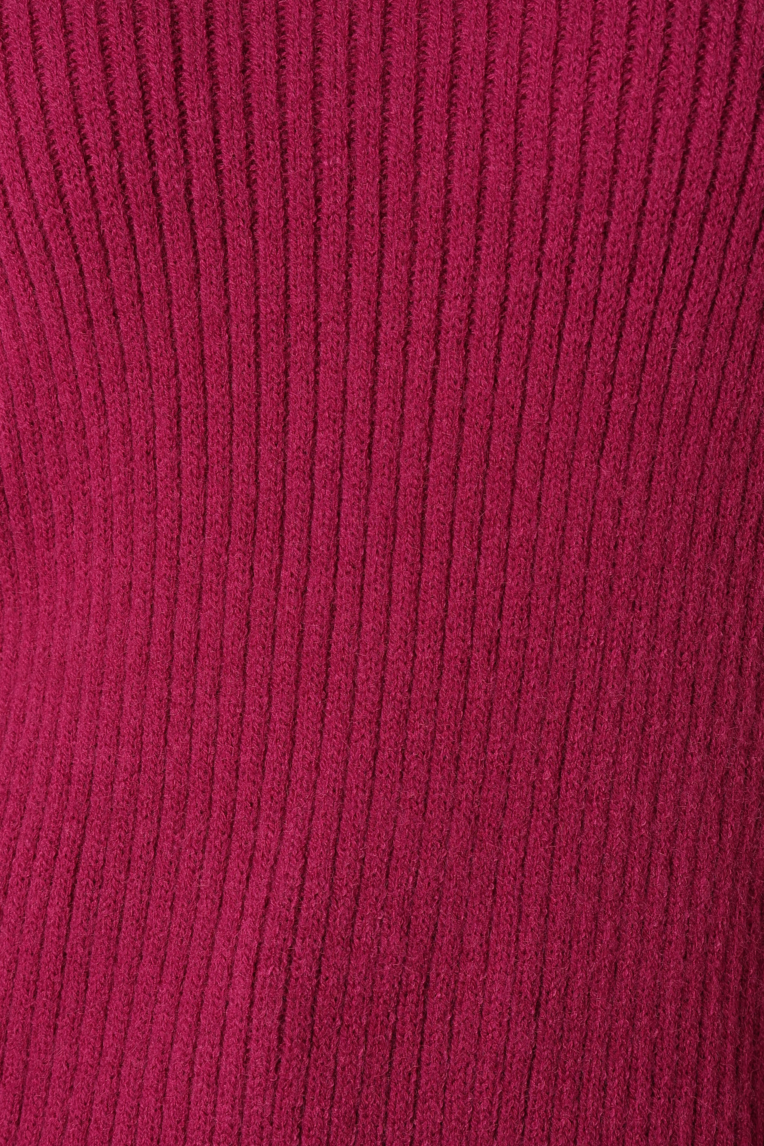 Kora Mock Neck Knit Sweater - Plum