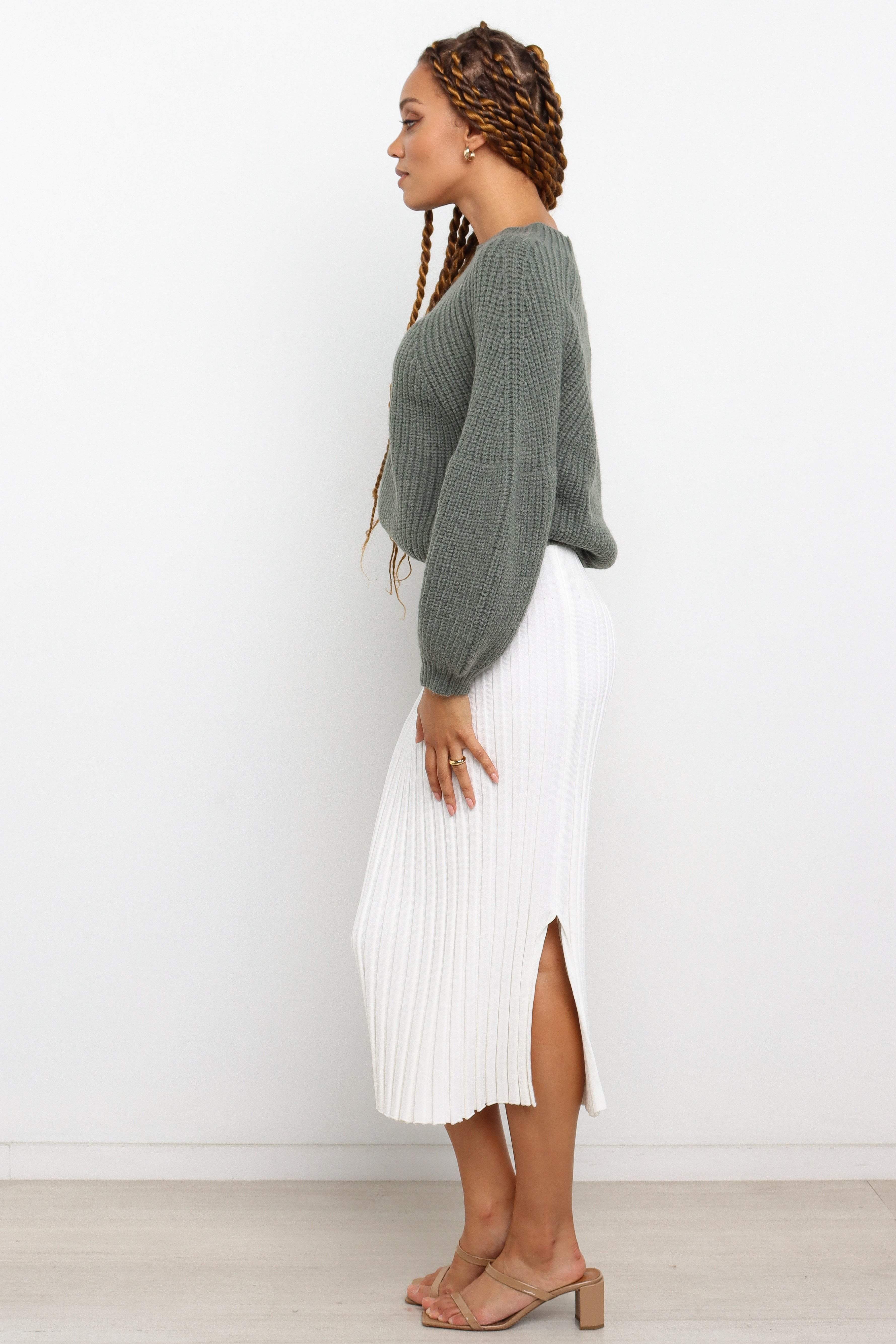 London Knit Sweater - Emerald