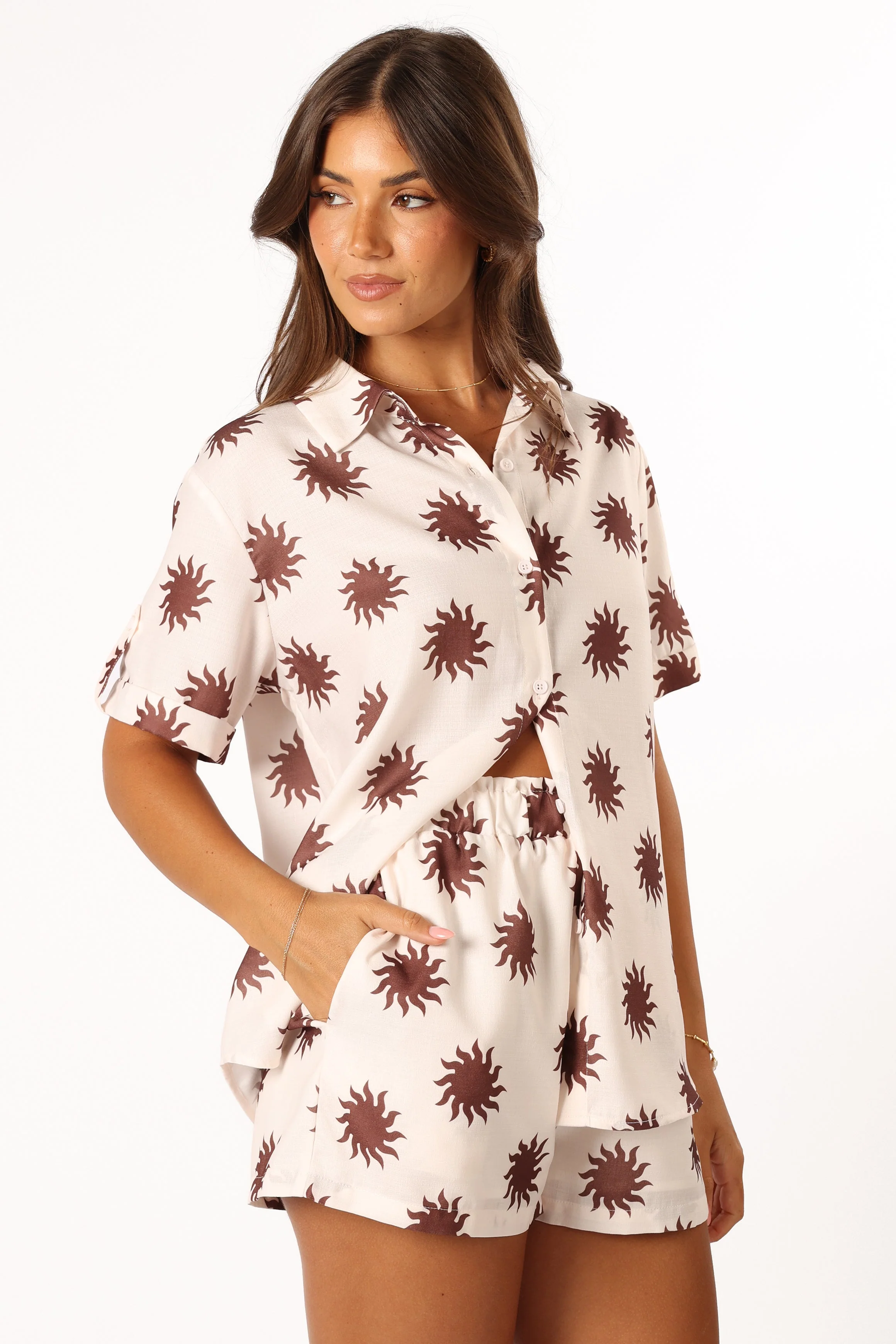 Marlene Button Down Shirt - Cream