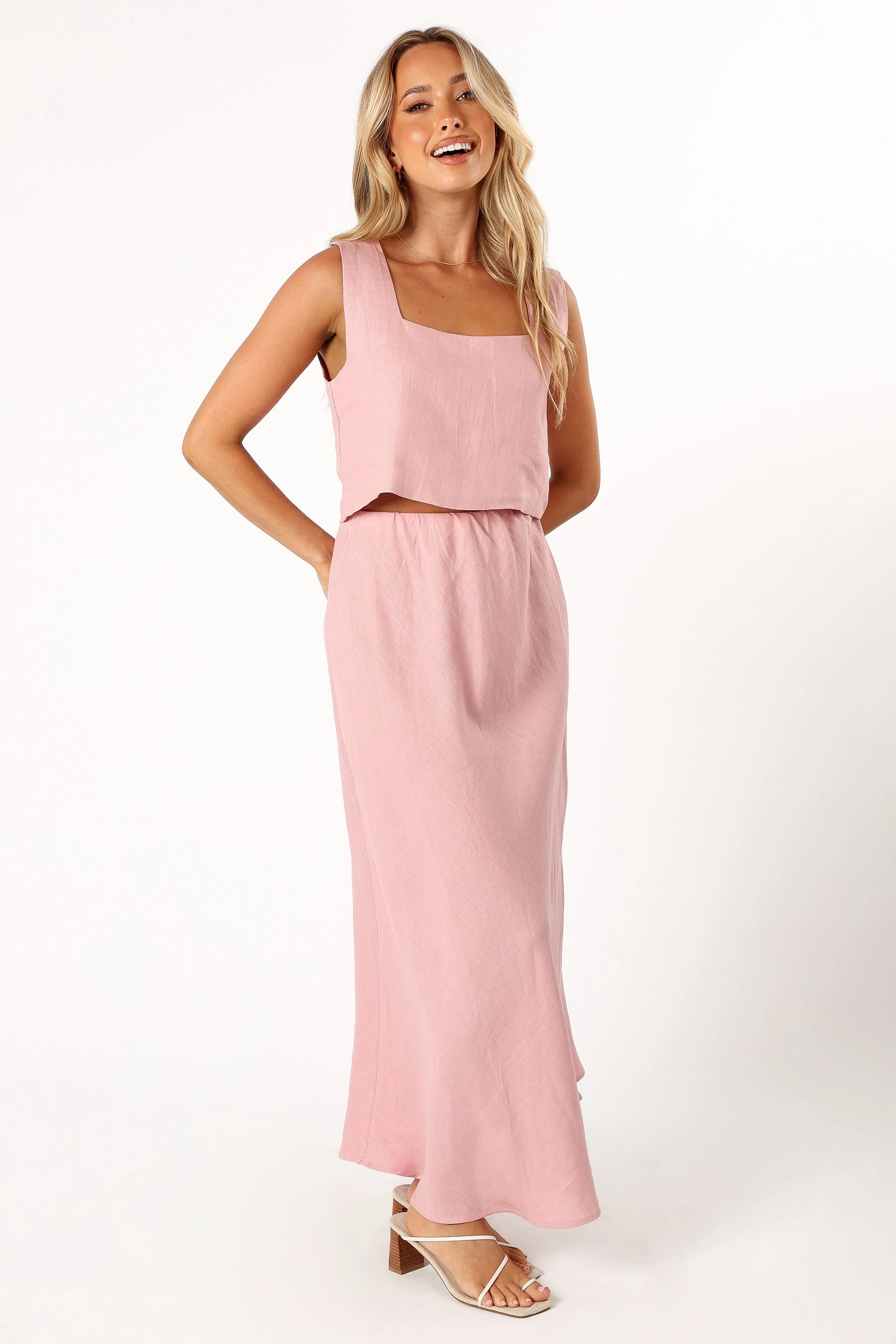 Blaze Midi Skirt - Pink