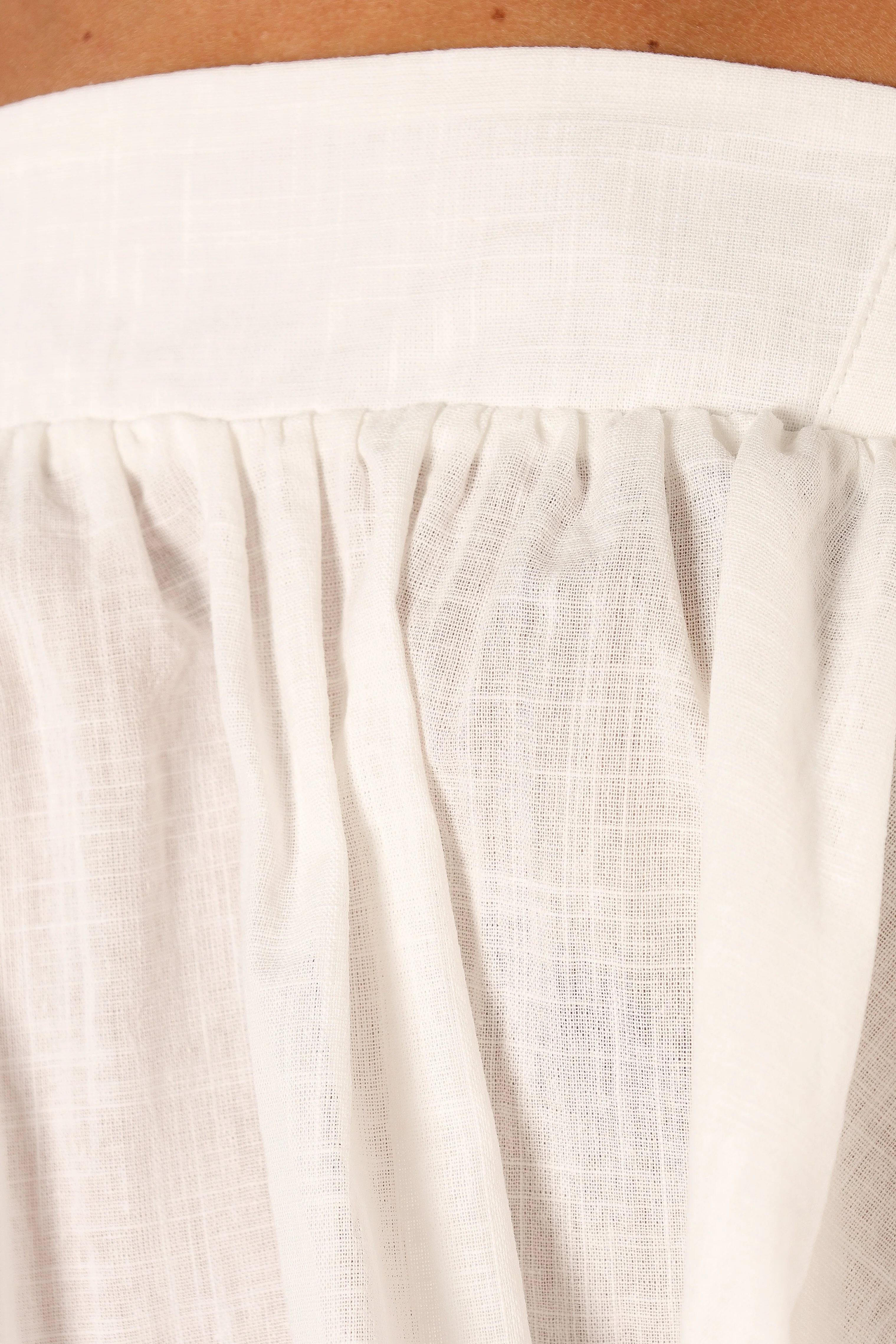 Raye Ruffle Strap Top - White