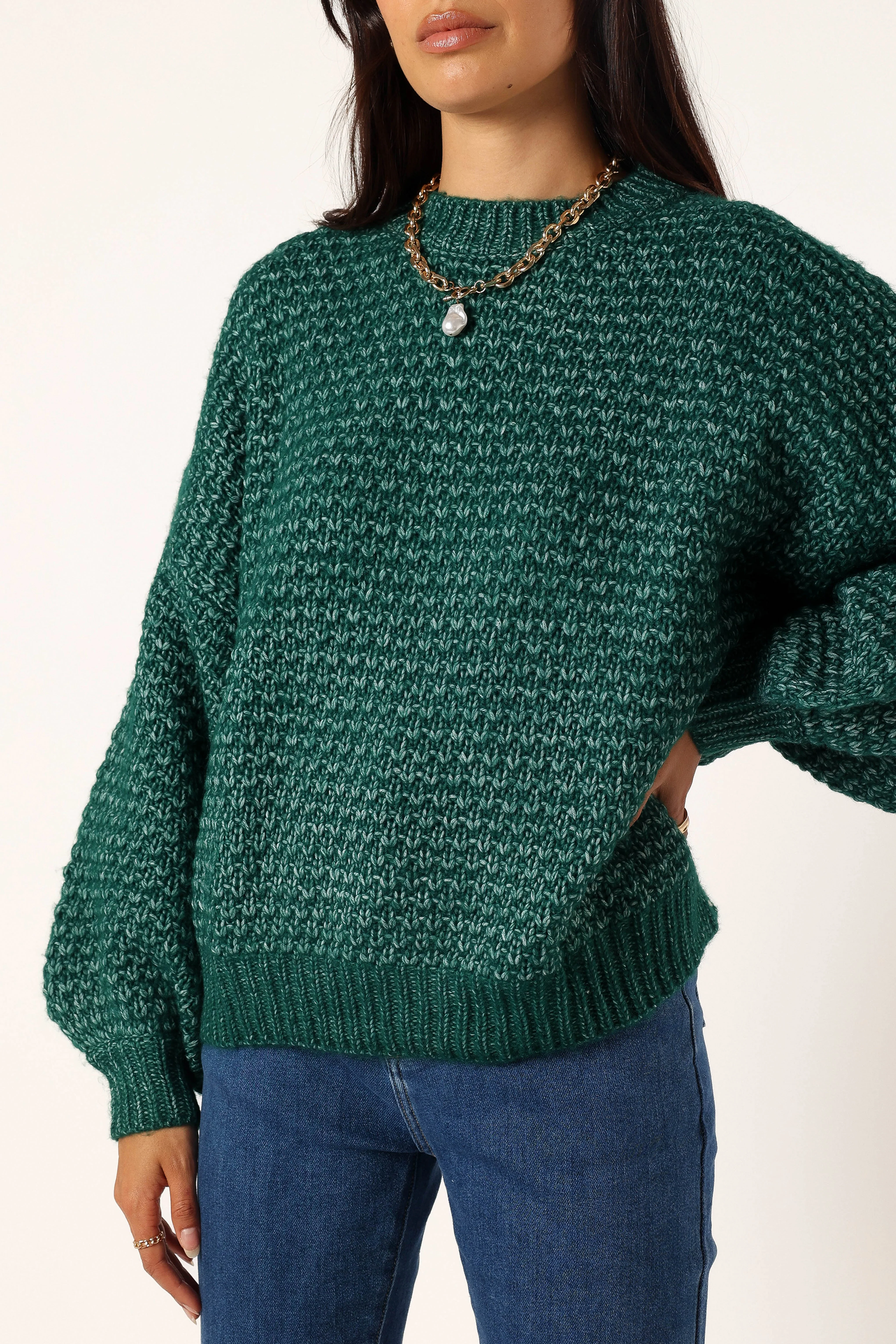 Ziggy Knit Sweater - Emerald