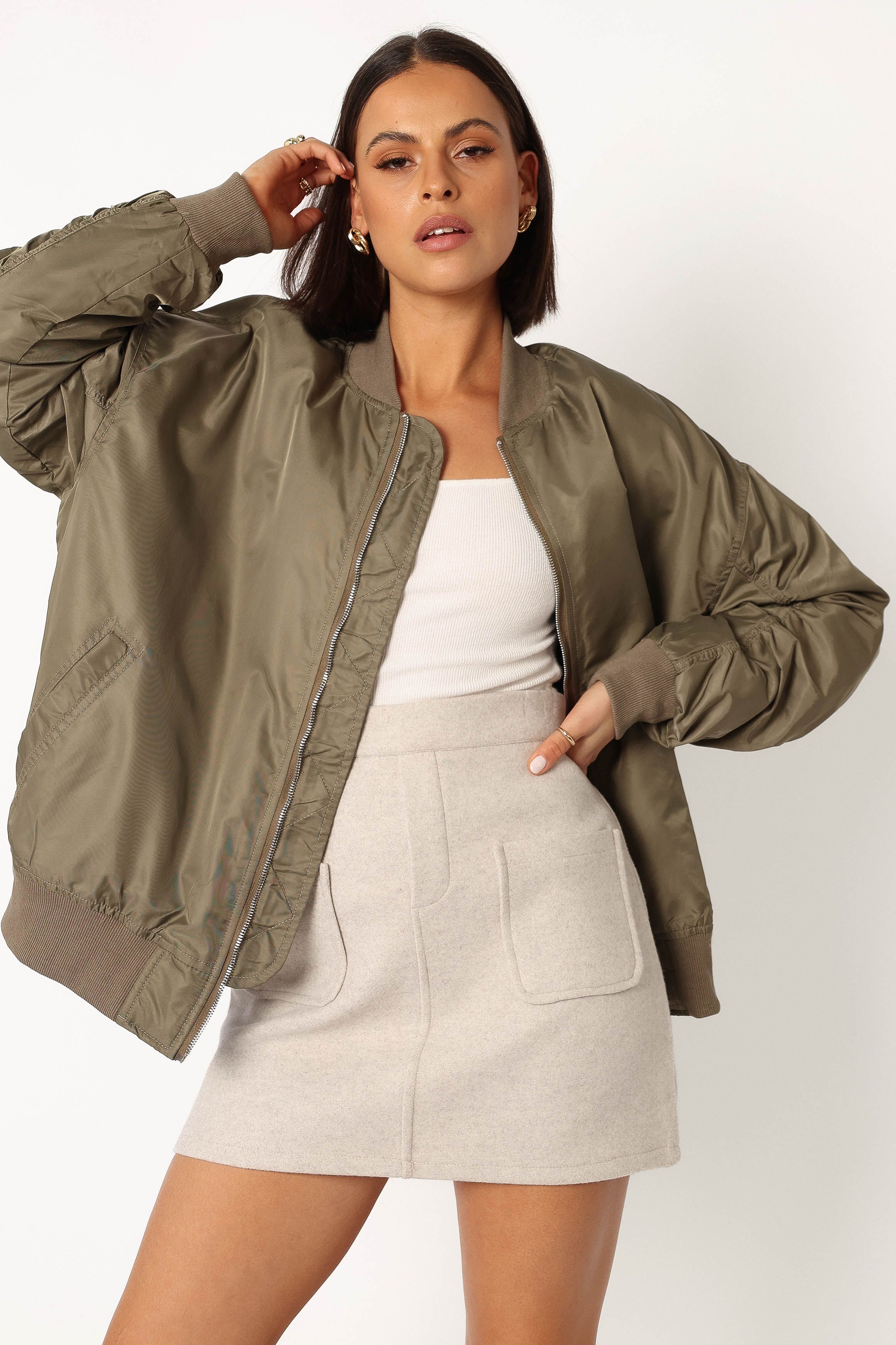 Bryce Bomber Jacket - Khaki