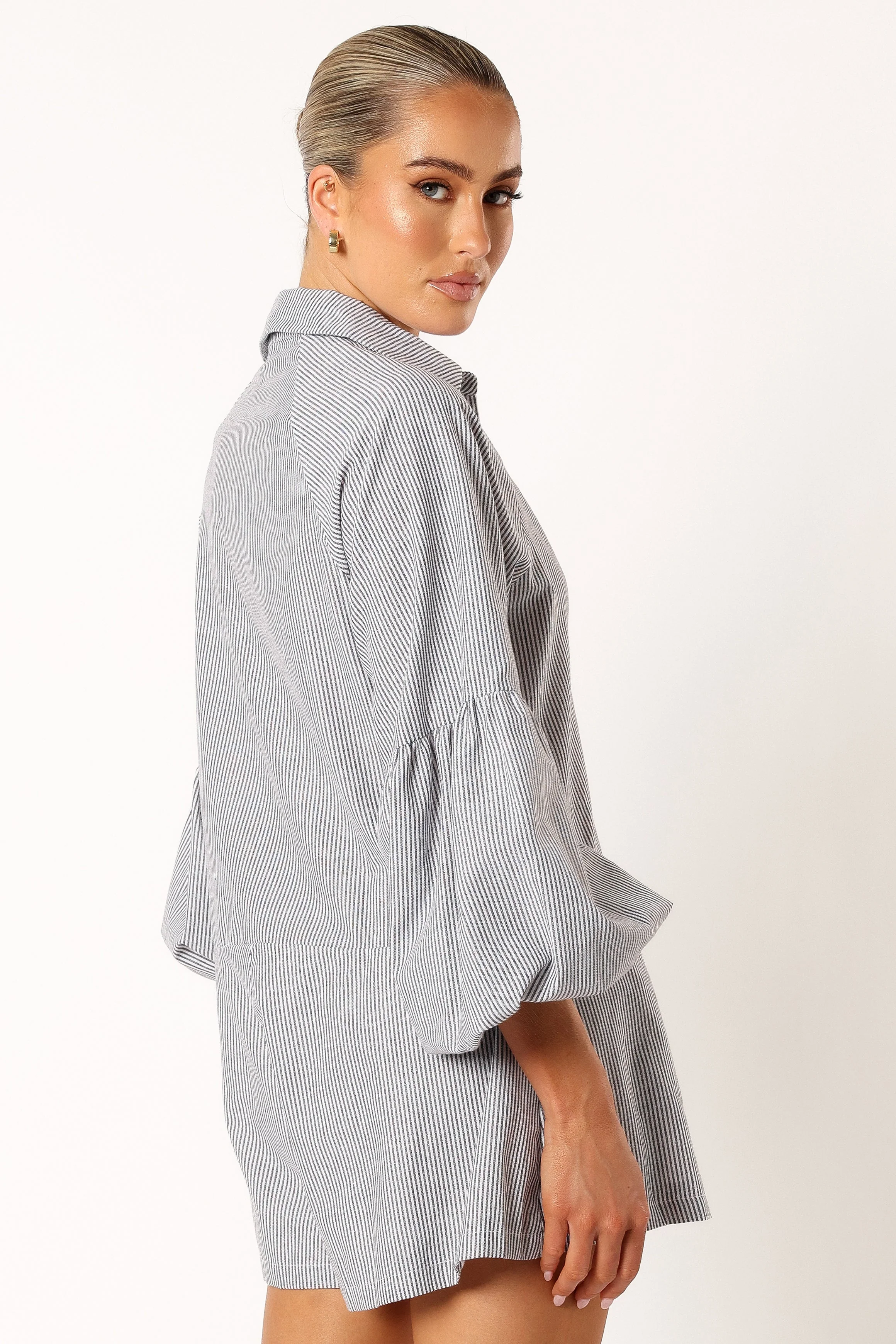 Ella Playsuit - Black Stripe