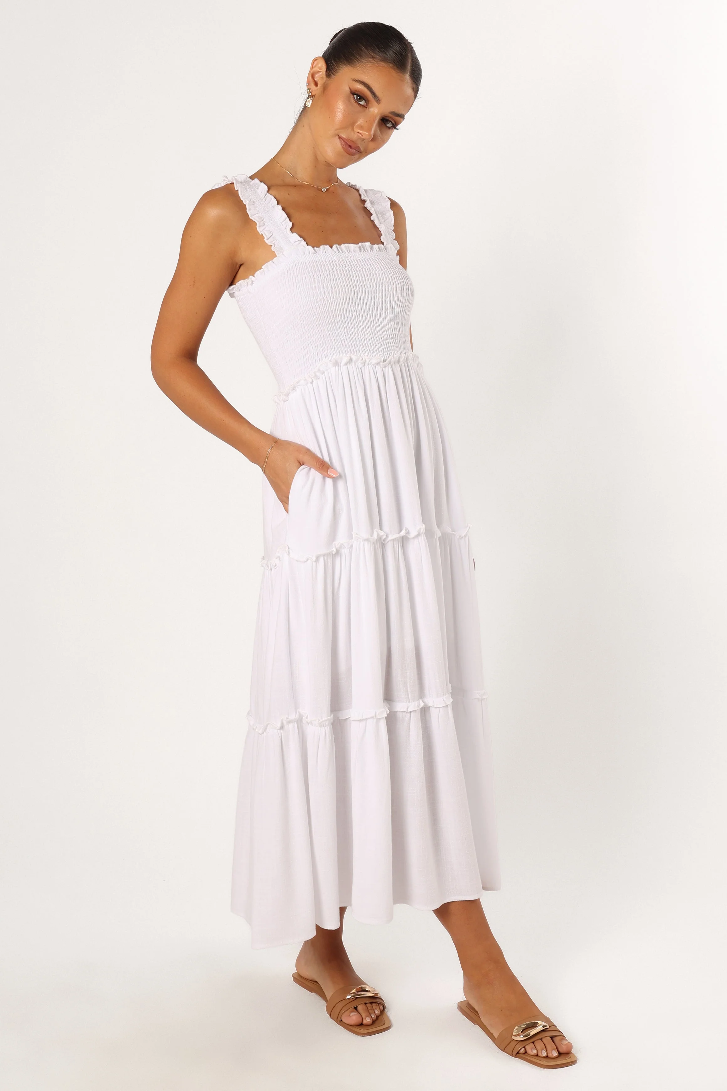 Serafina Maxi Dress - White