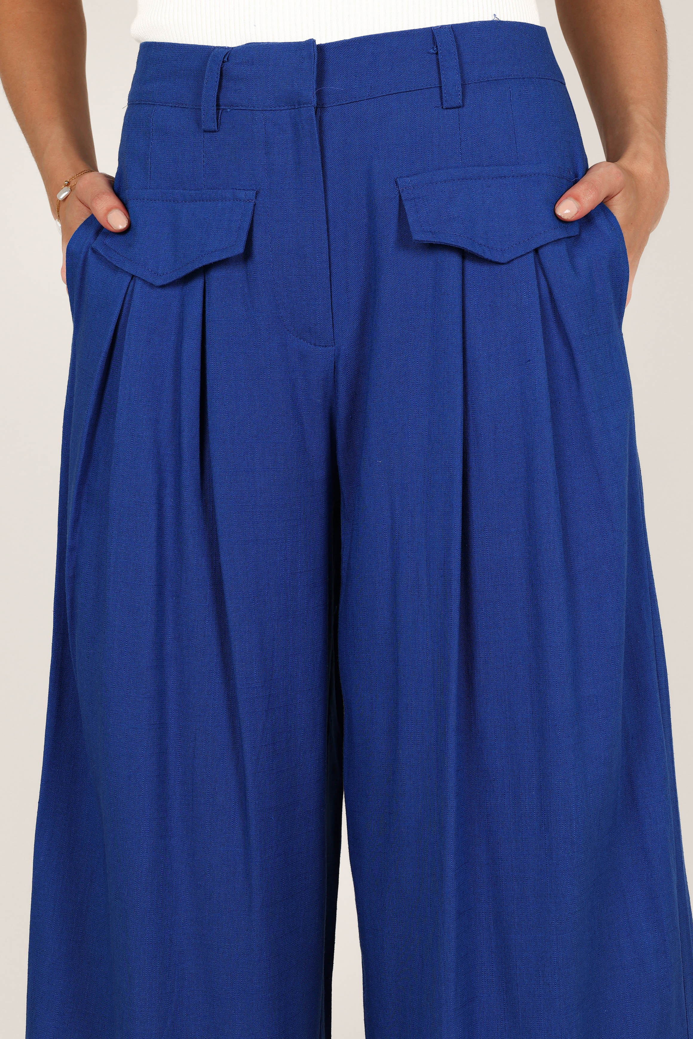 Joanie Wide Leg Pants - Blue