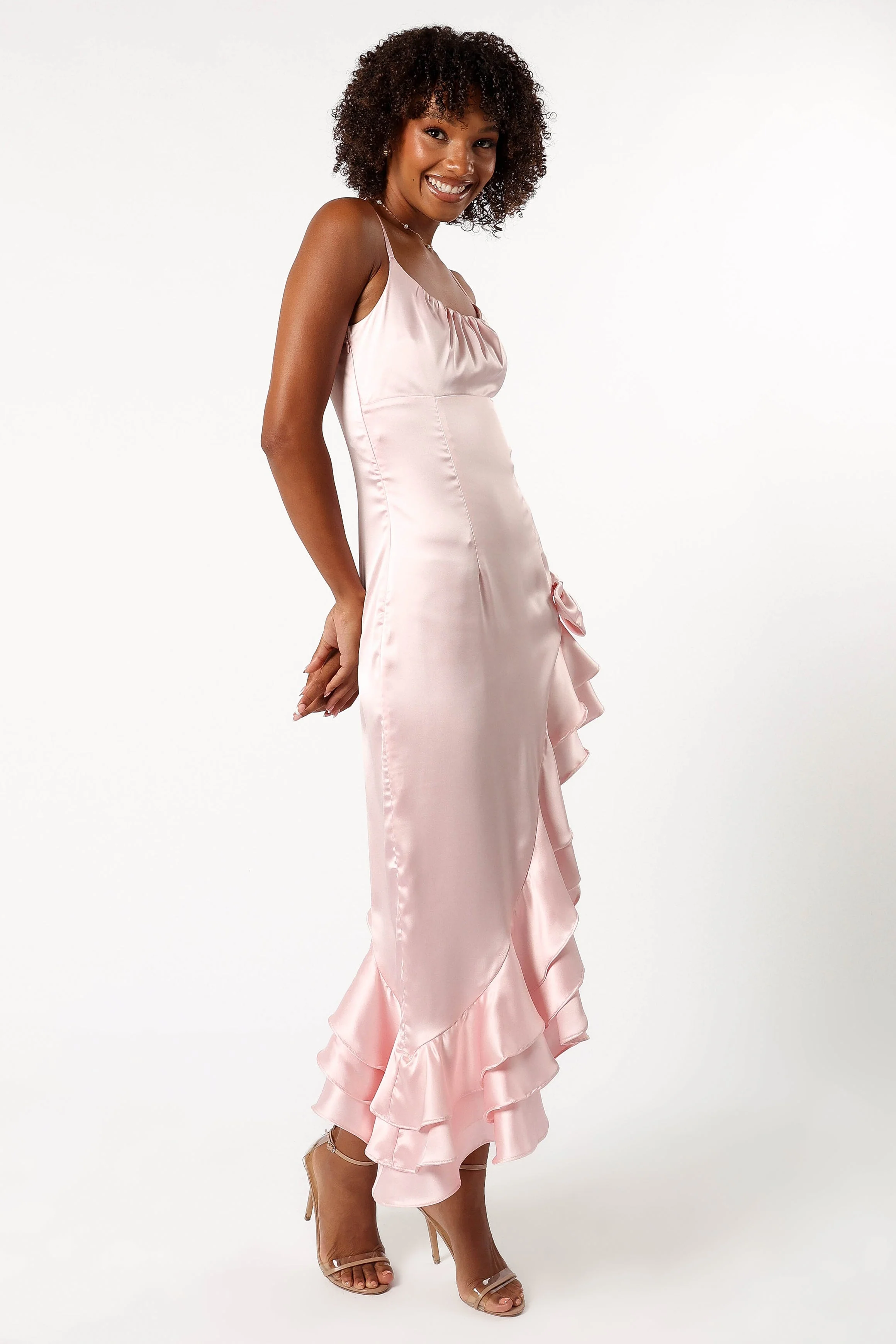 Addie Midi Dress - Light Pink