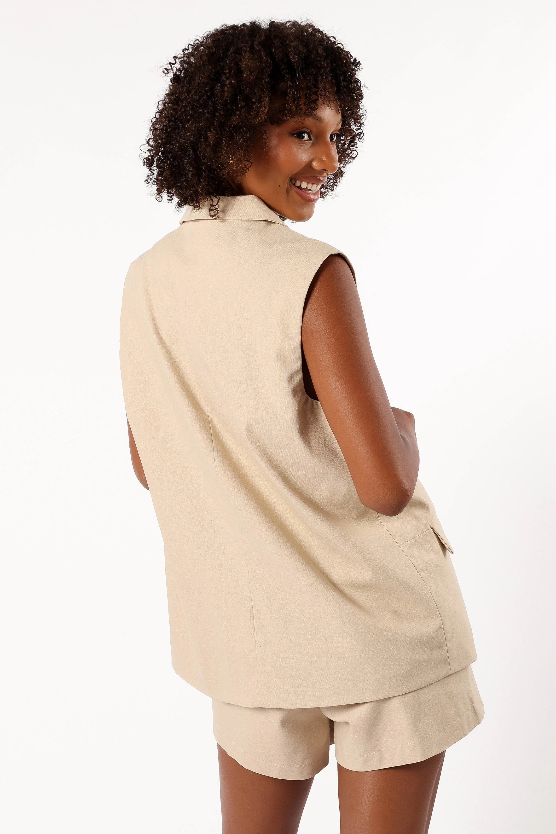 Cora Vest - Taupe