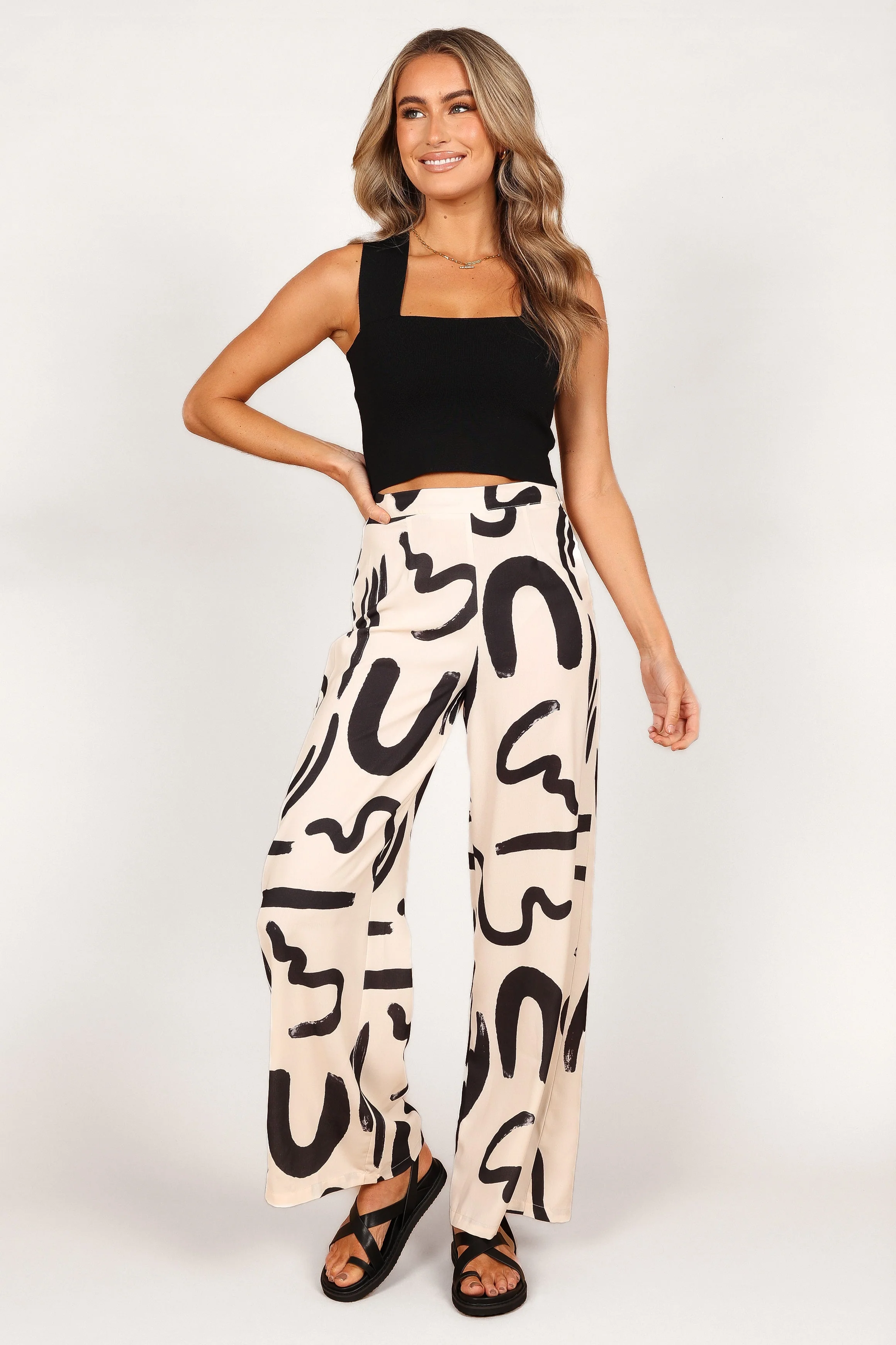 York Pant - Sand / Black