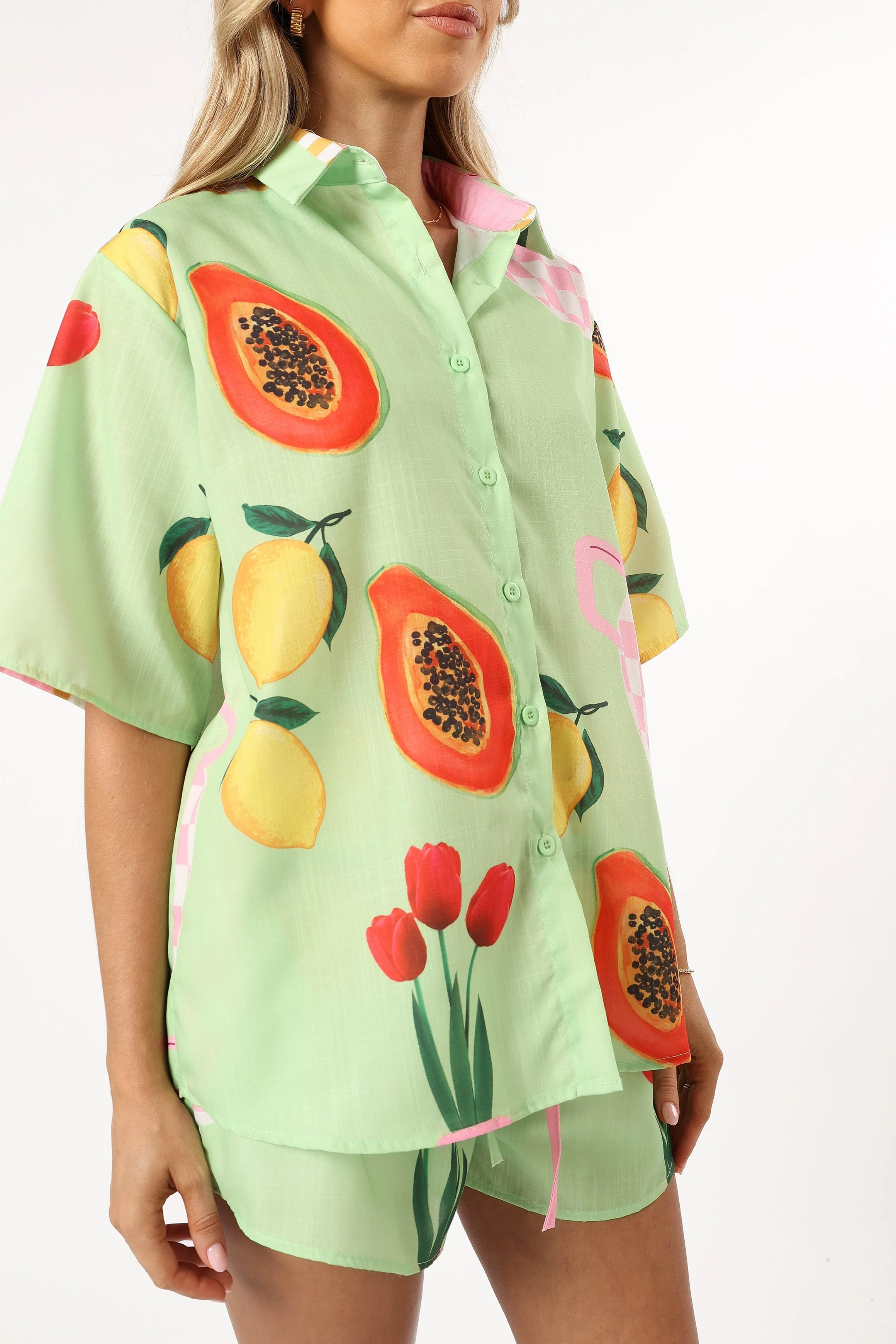 Piccolo Short Set - Green Papaya