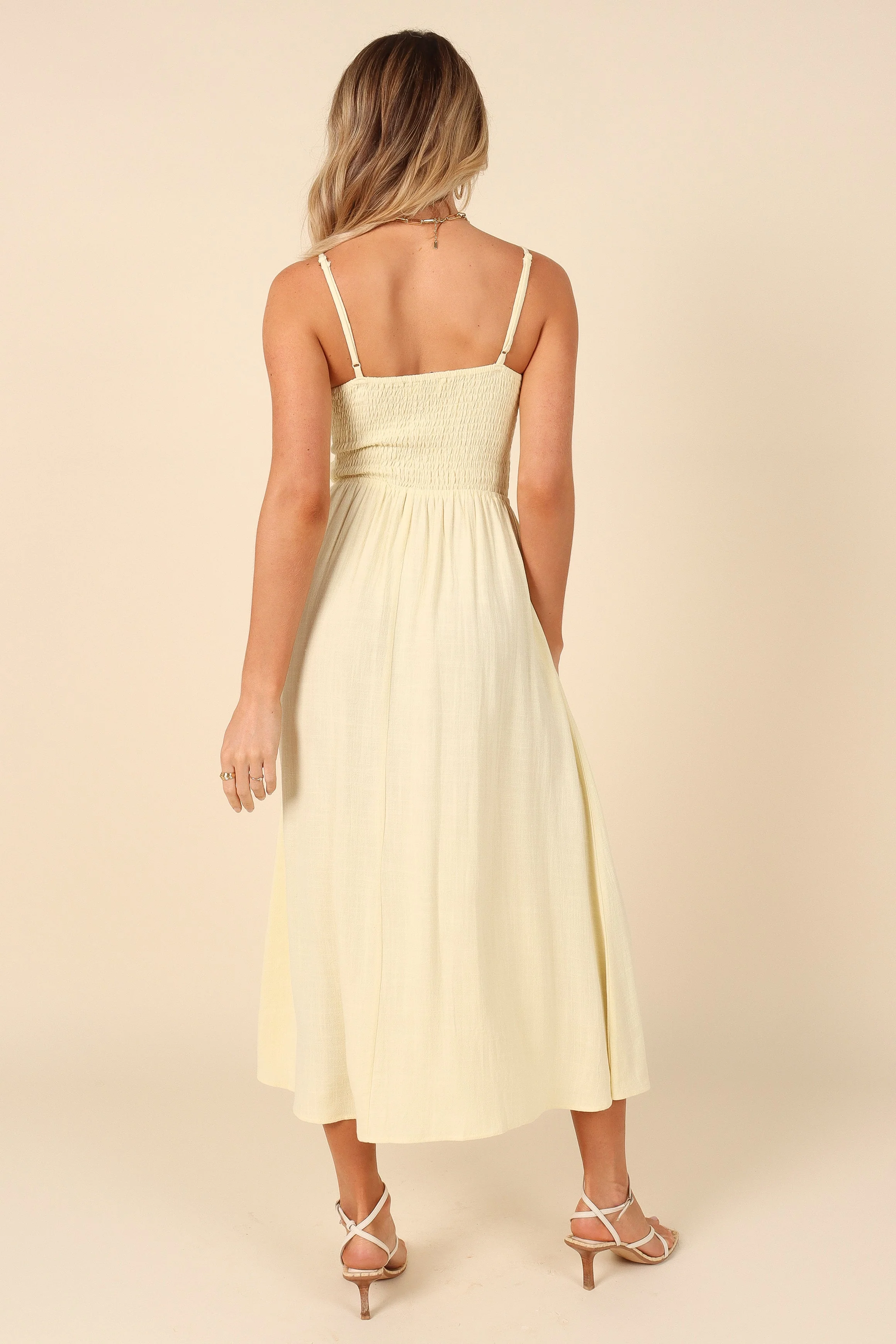 Joslyn Midi Dress - Yellow
