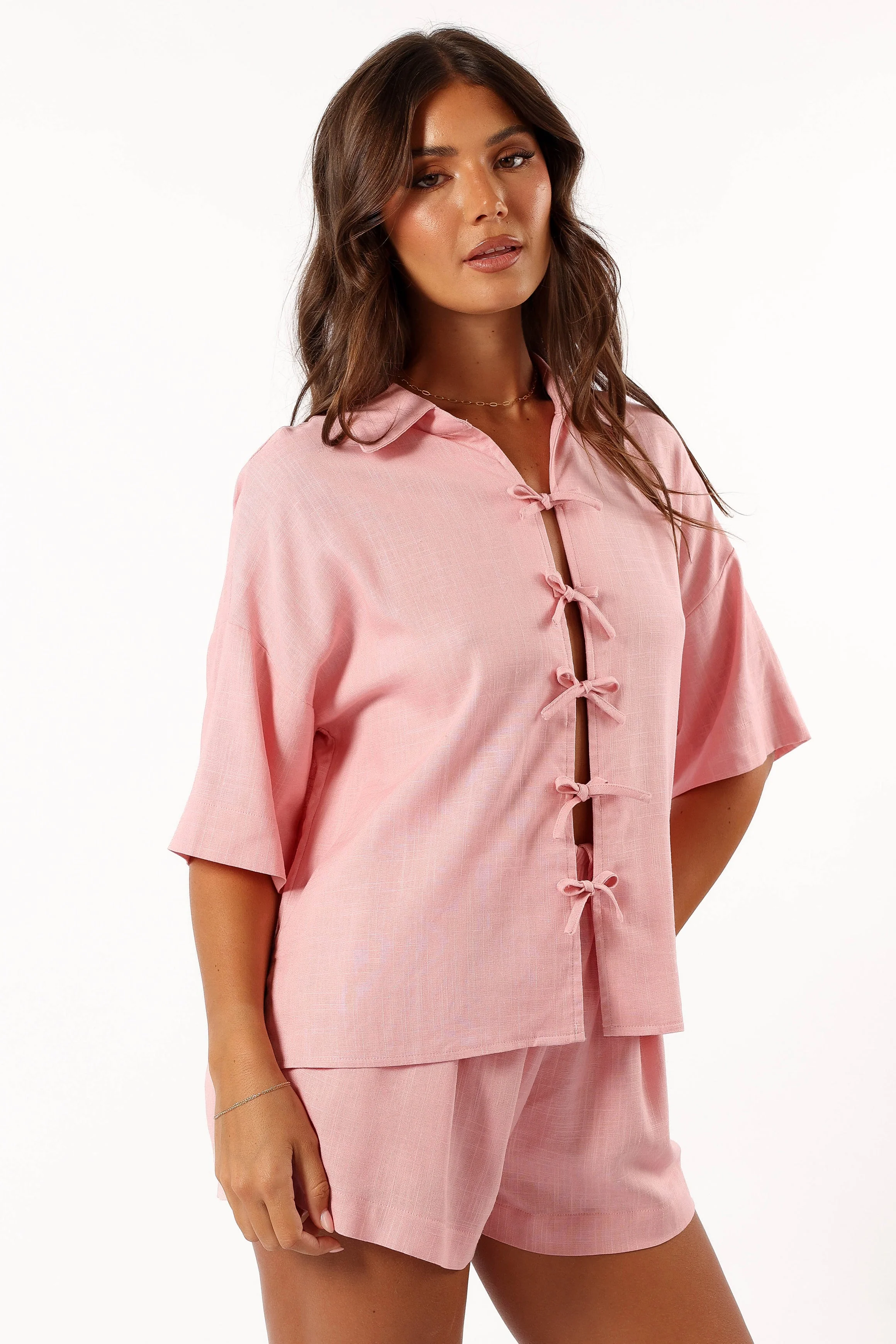 Stanley Short Sleeve Top - Pink