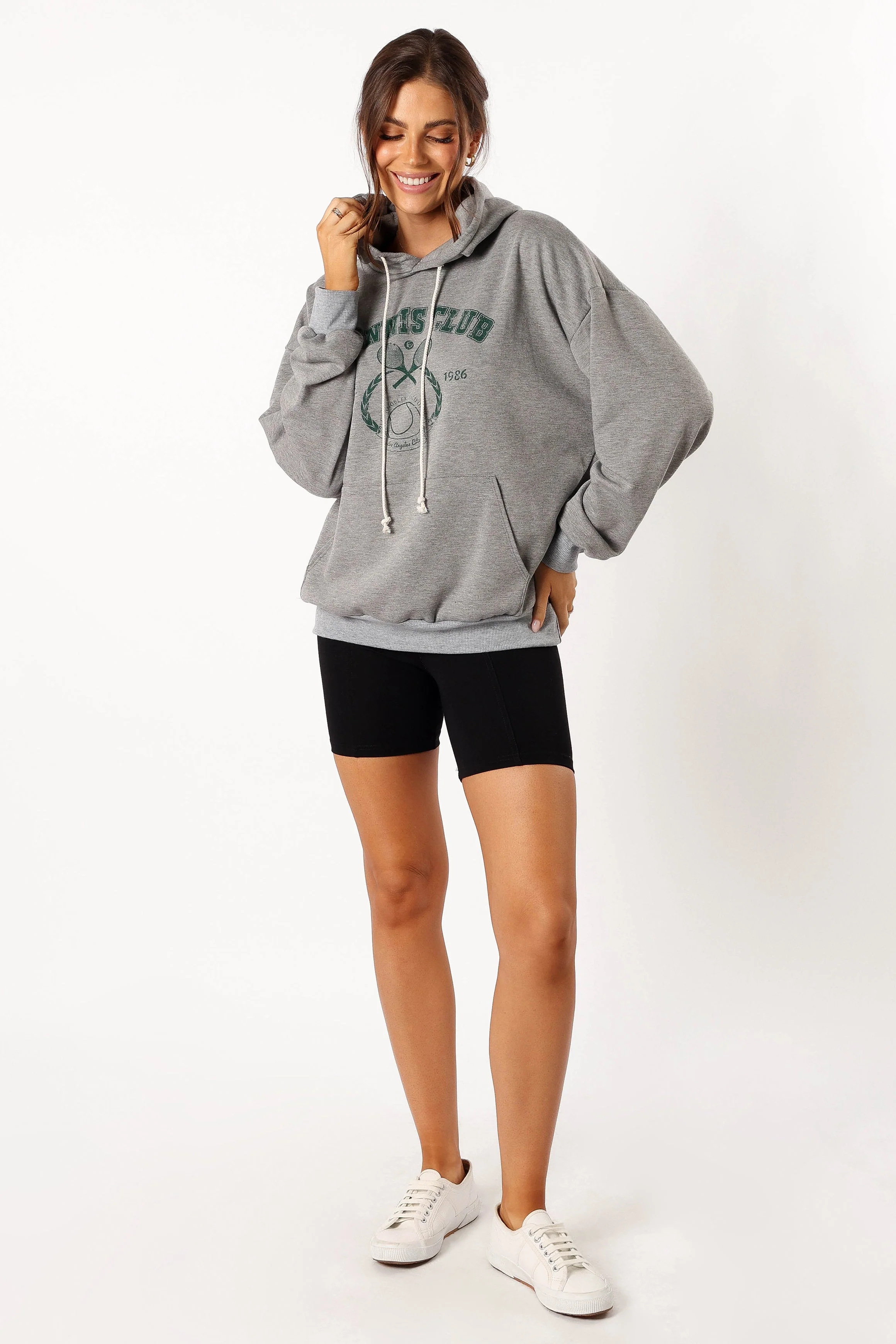 Hailey Tennis Sweatshirt - Gray