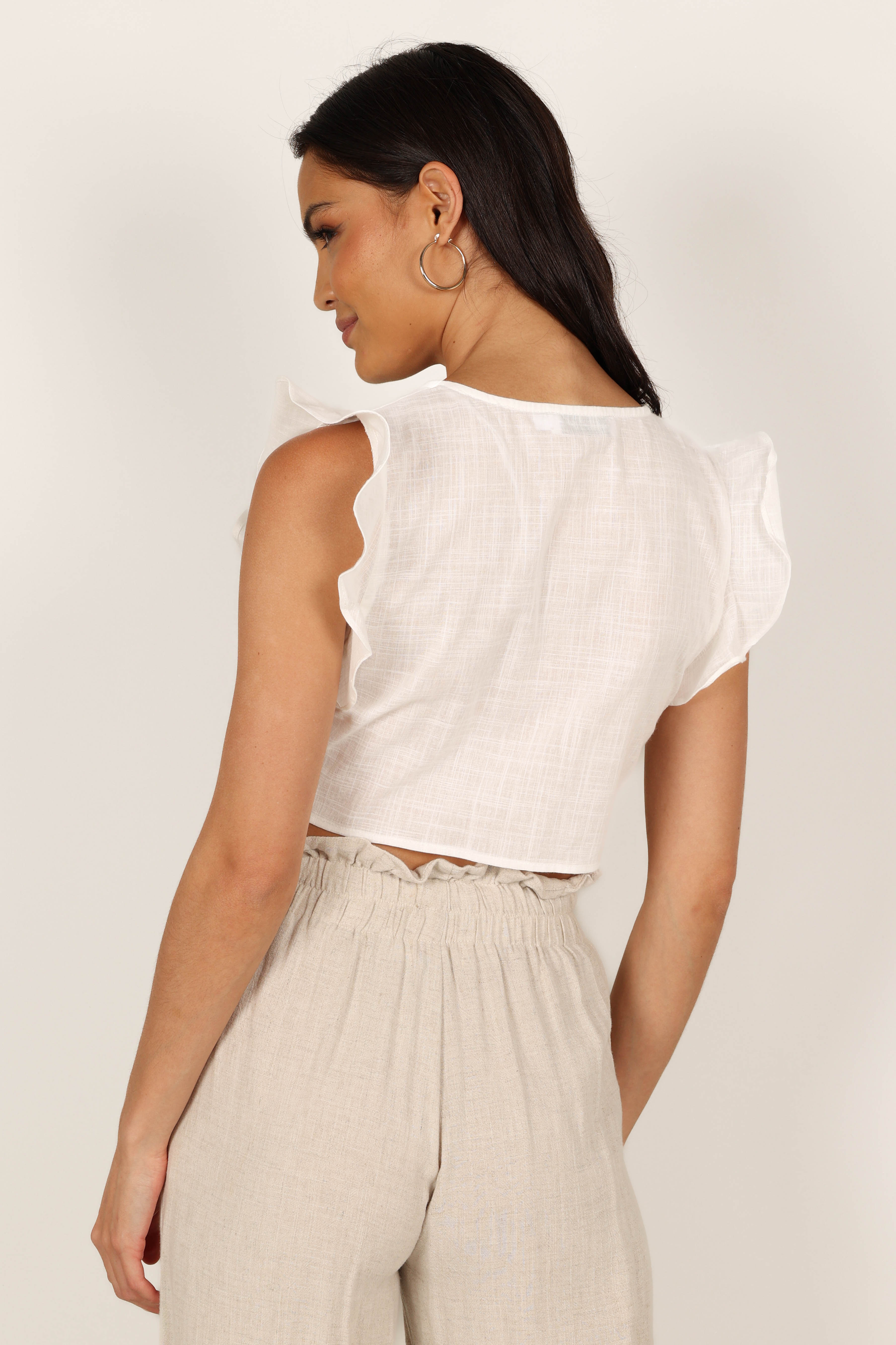 Robinson Flutter Top - White