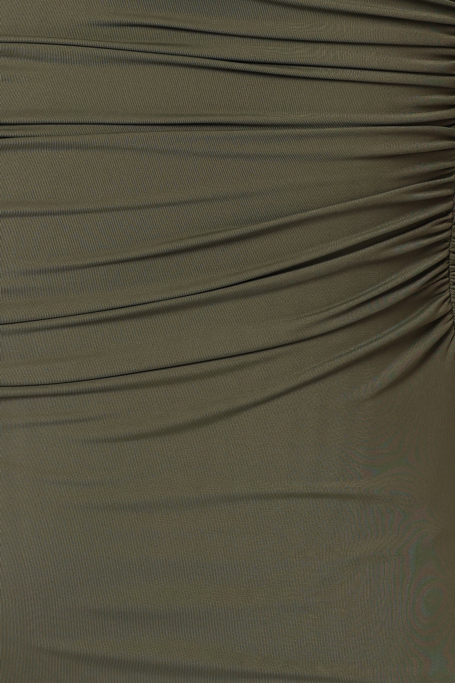 Brixley Strapless Maxi Dress - Khaki