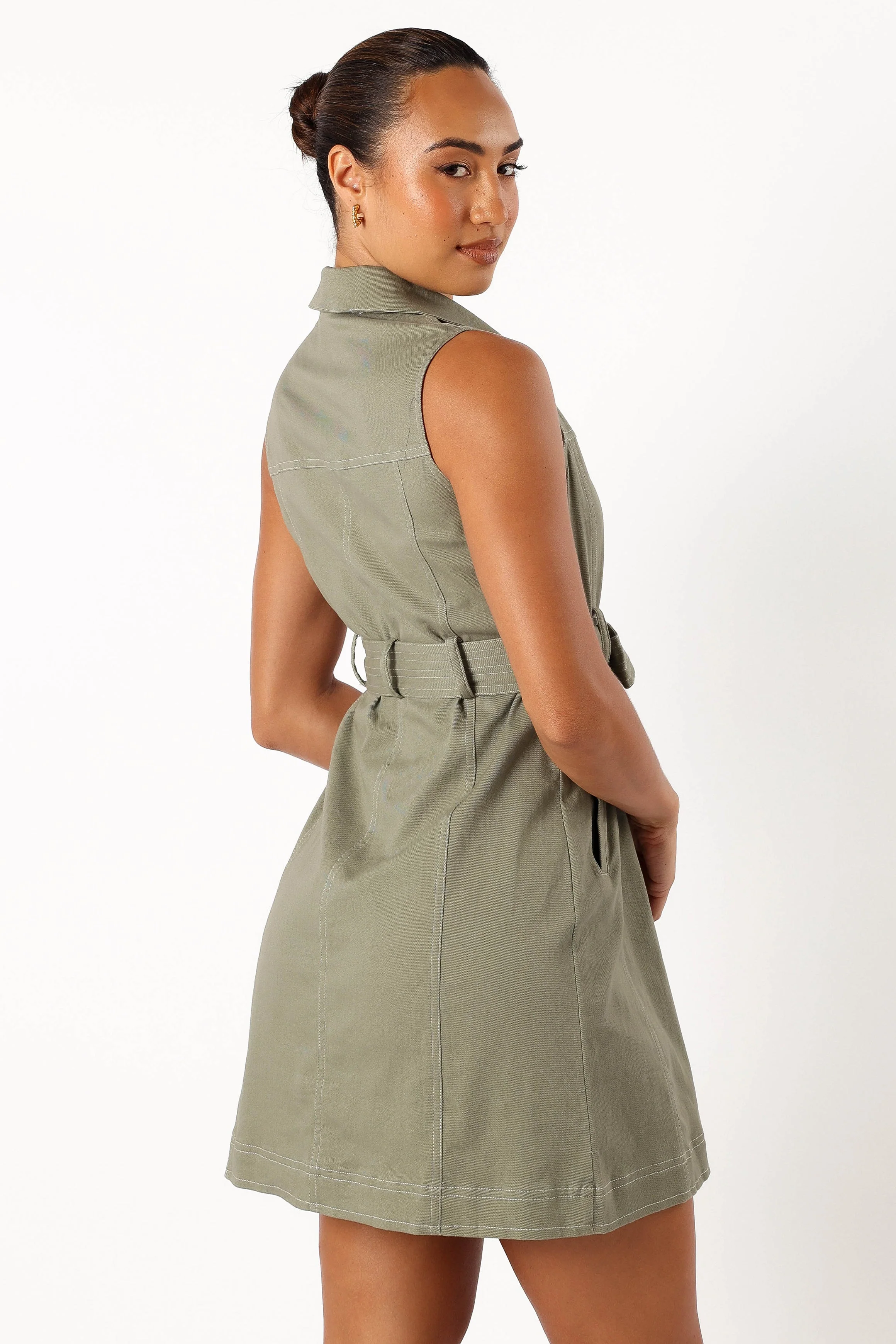 Jayne Mini Dress - Khaki