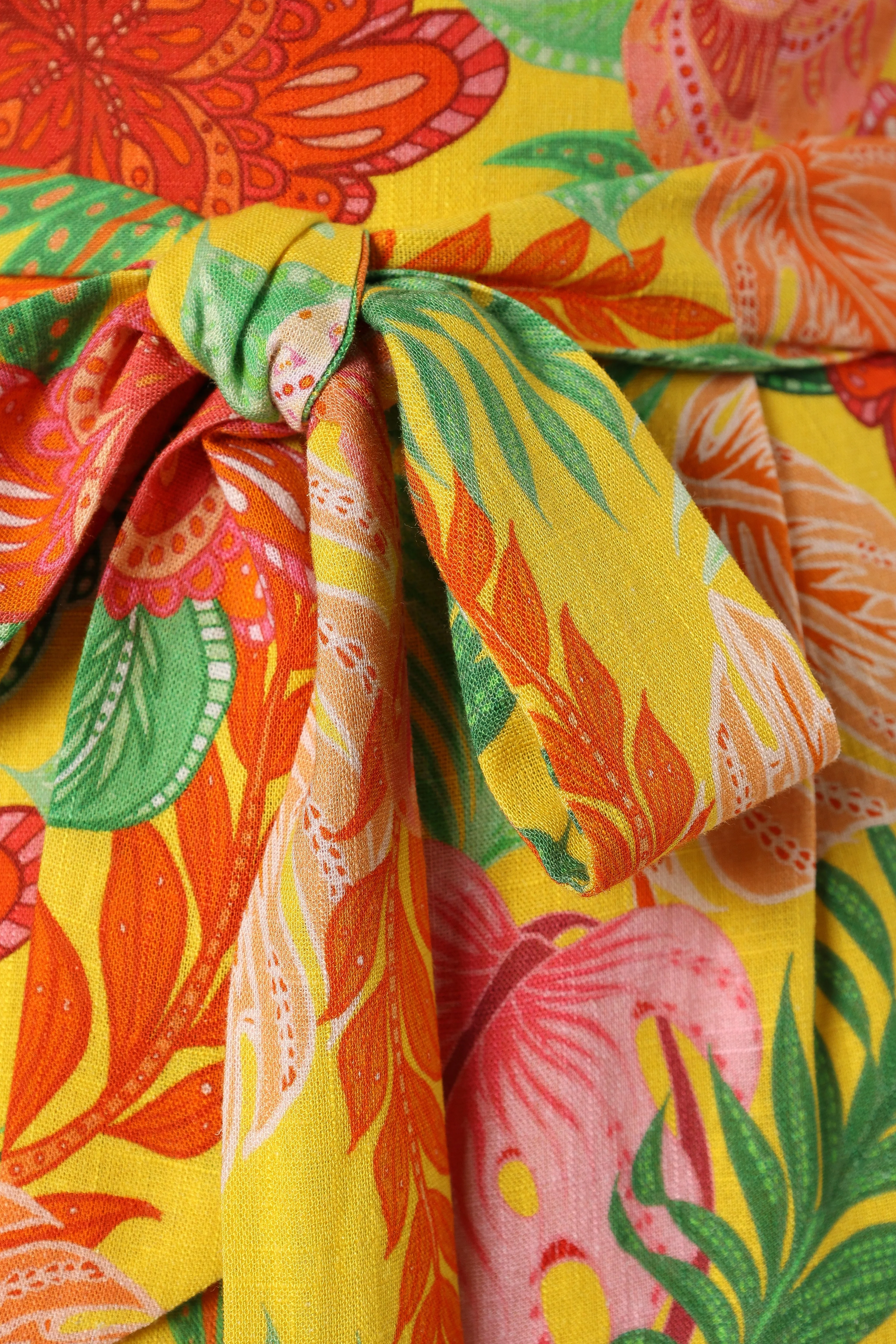 Milo One Shoulder Playsuit - Leilani Print