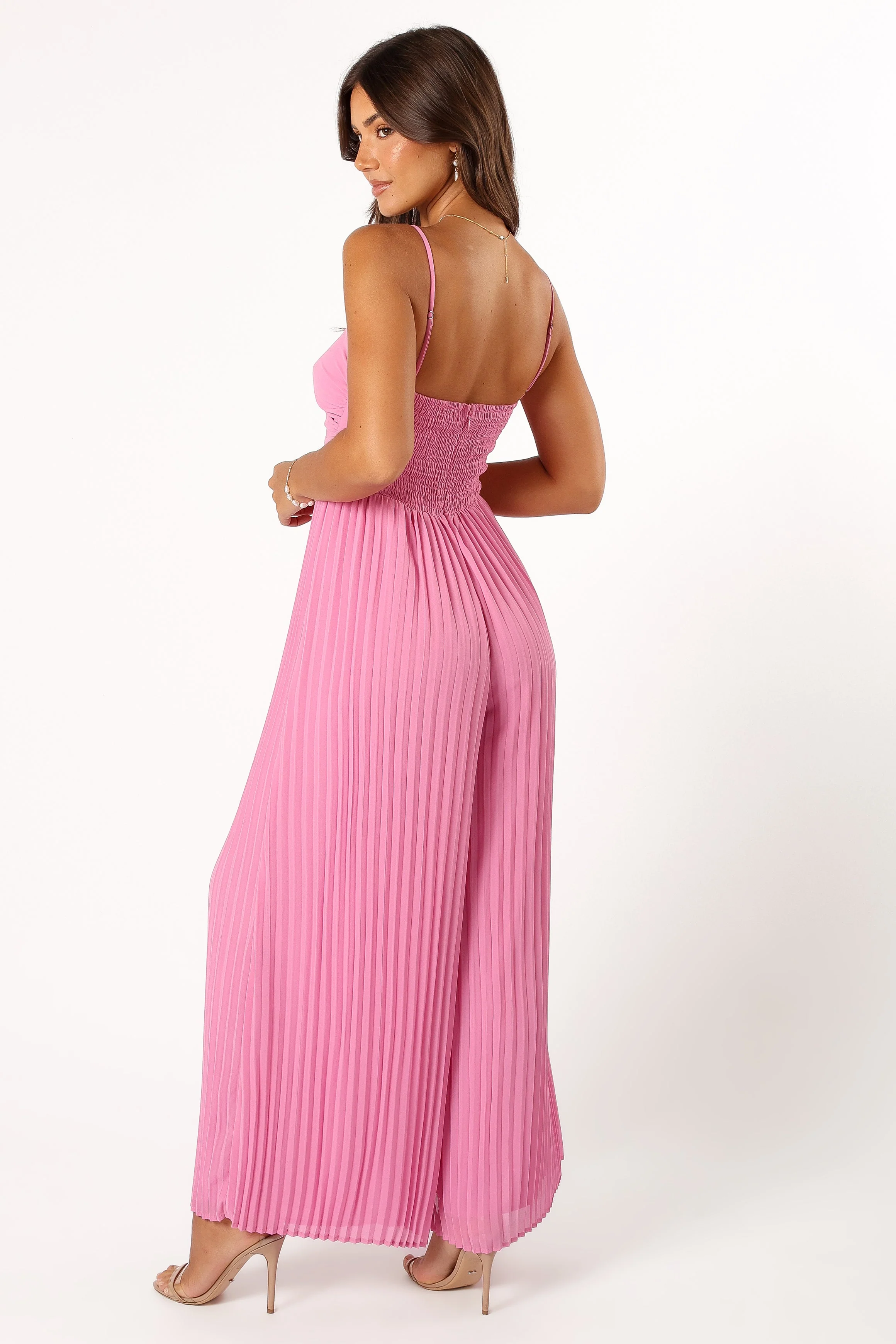Alice Wide Leg Jumpsuit - Pink