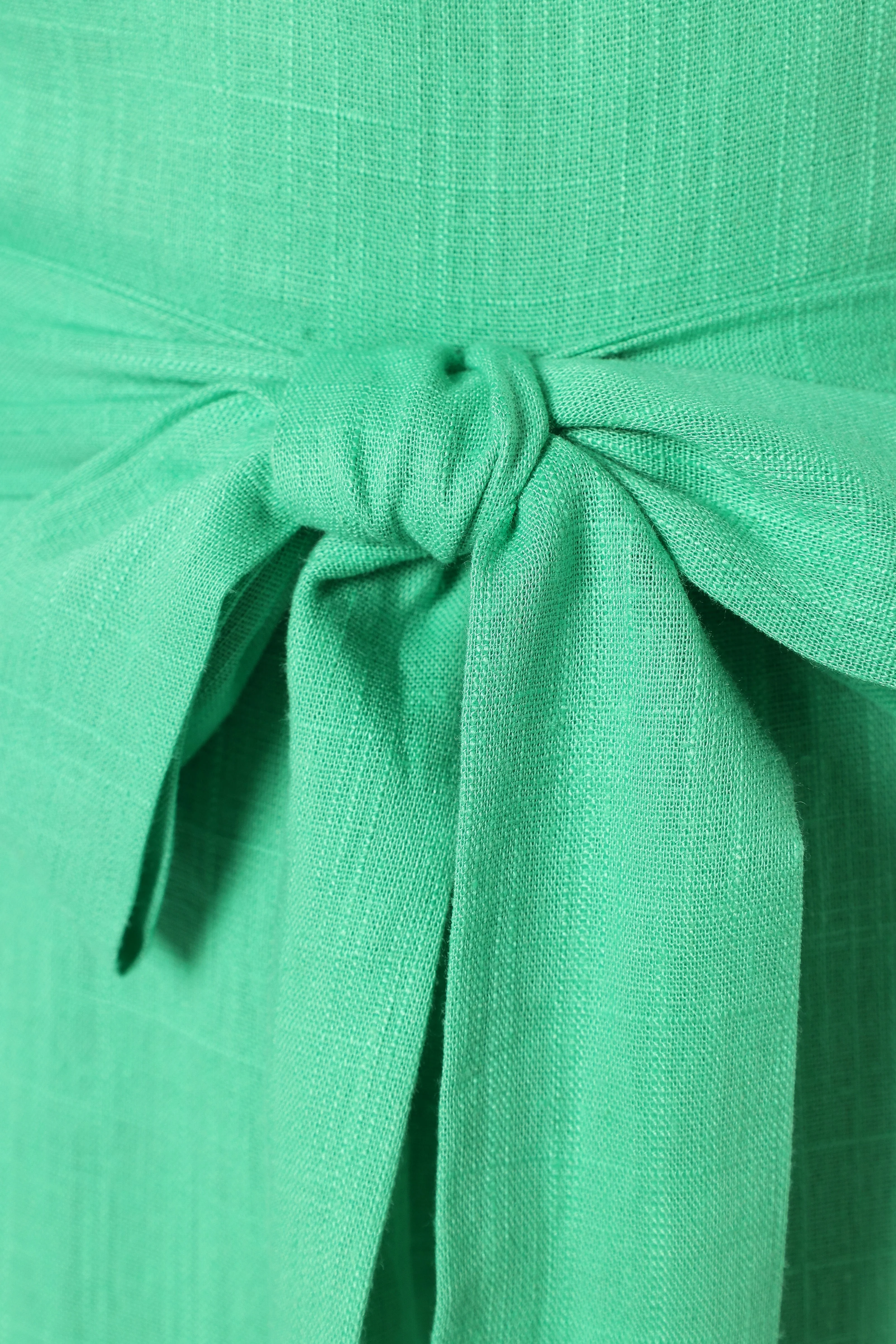 Krisa One Shoulder Playsuit - Green