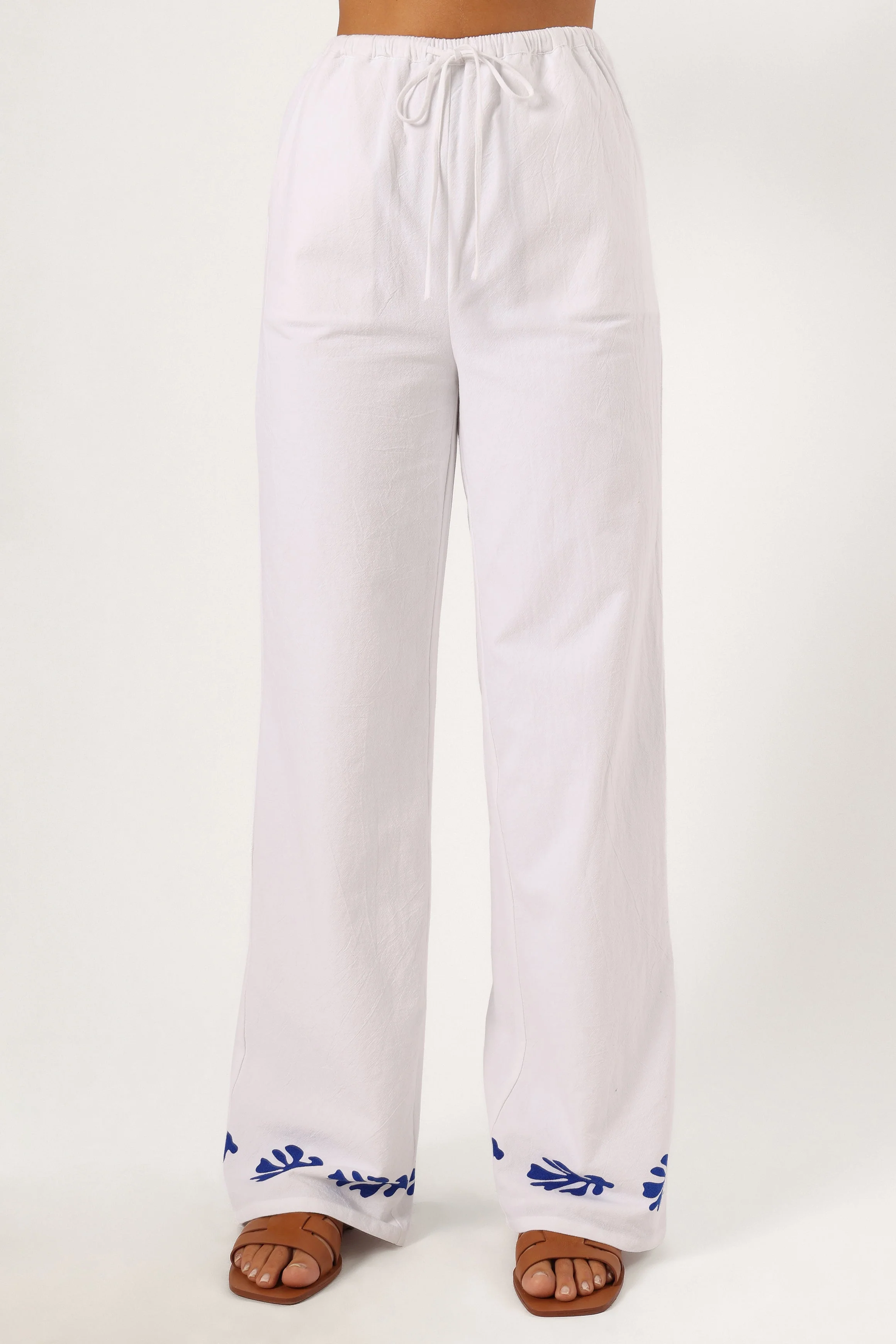 Amalia Pant - White Blue