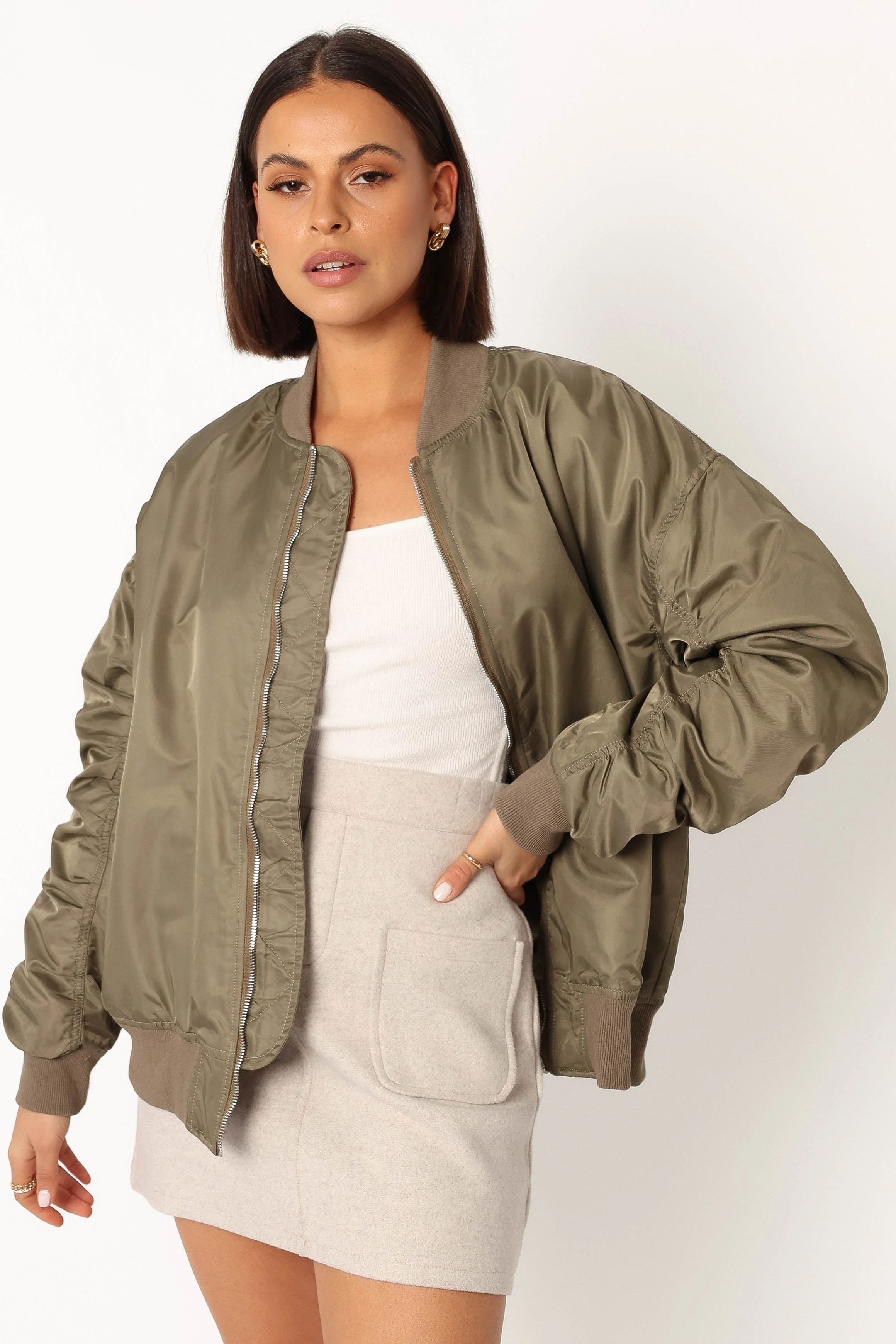 Bryce Bomber Jacket - Khaki