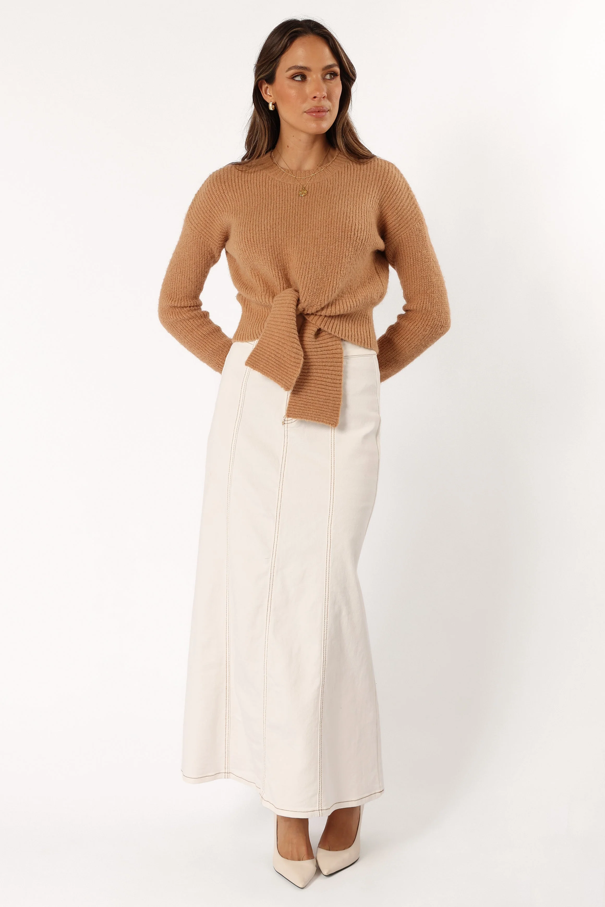 Captivate Knit Sweater - Mocha