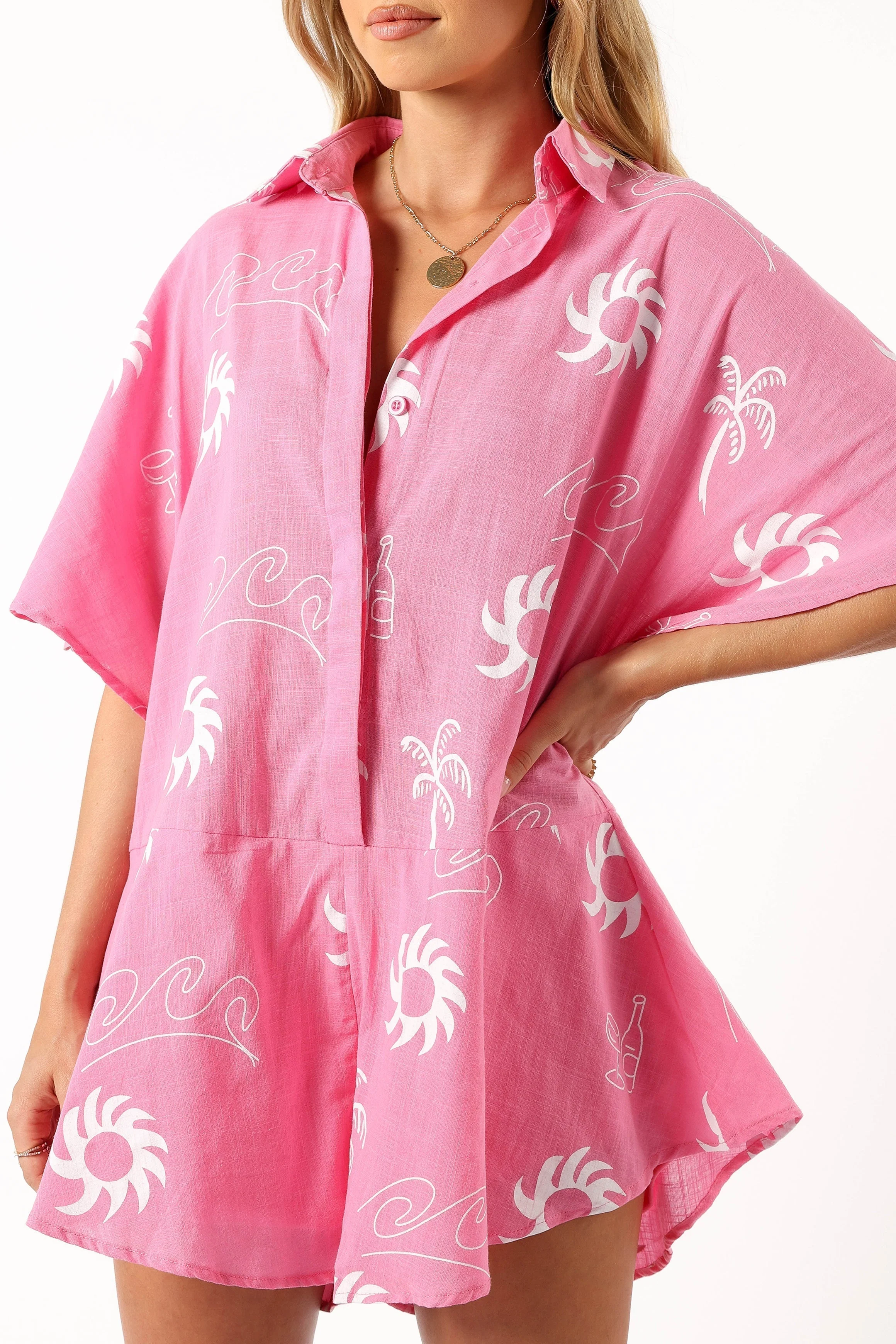 Sebastian Romper - Pink White