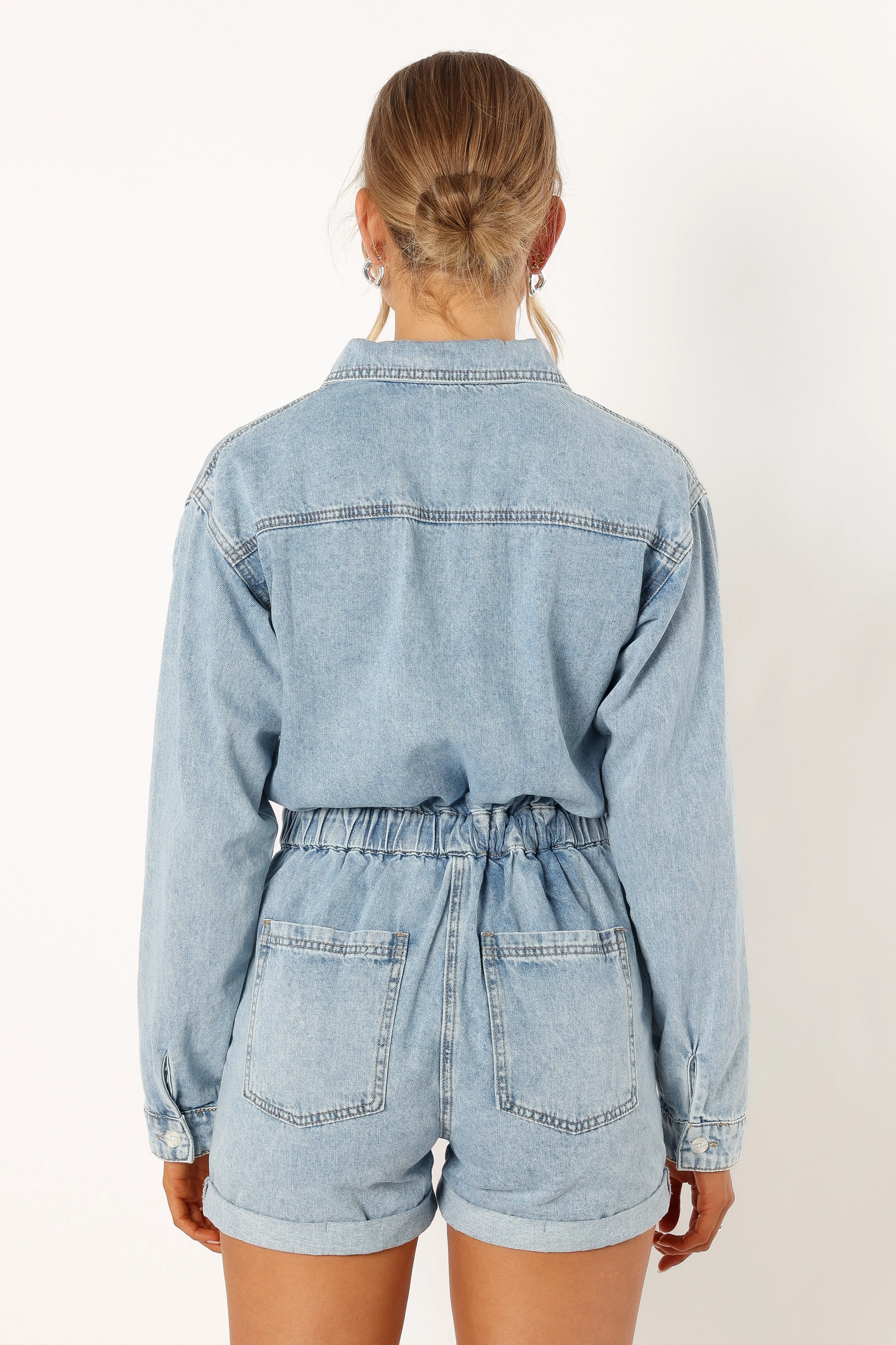 Danielle Romper - Medium Denim