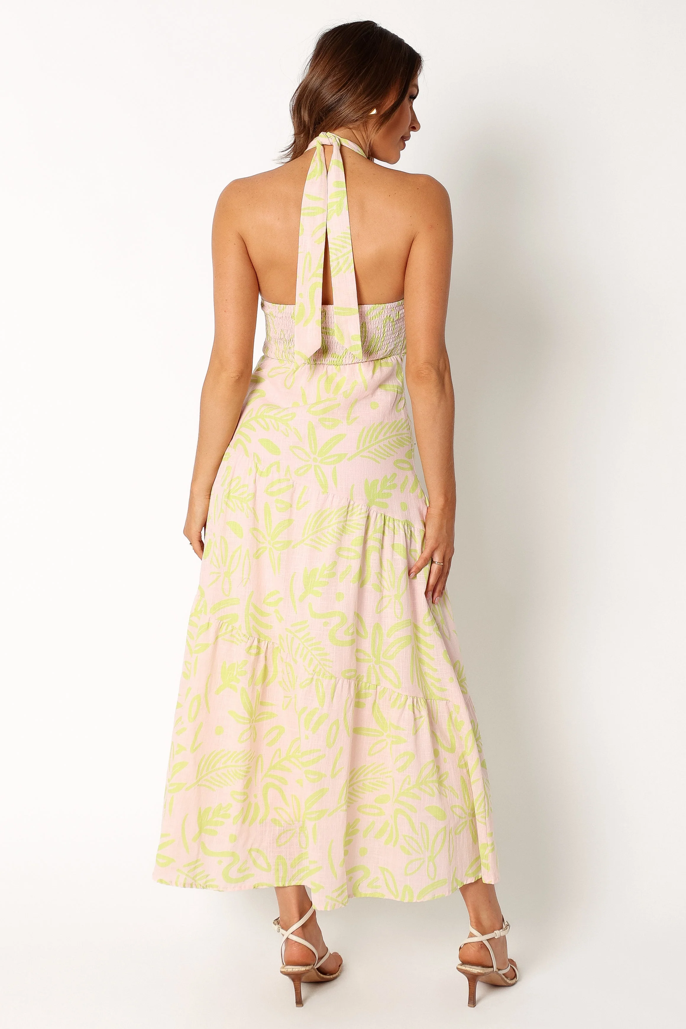 Eva Halterneck Maxi Dress - Citrus