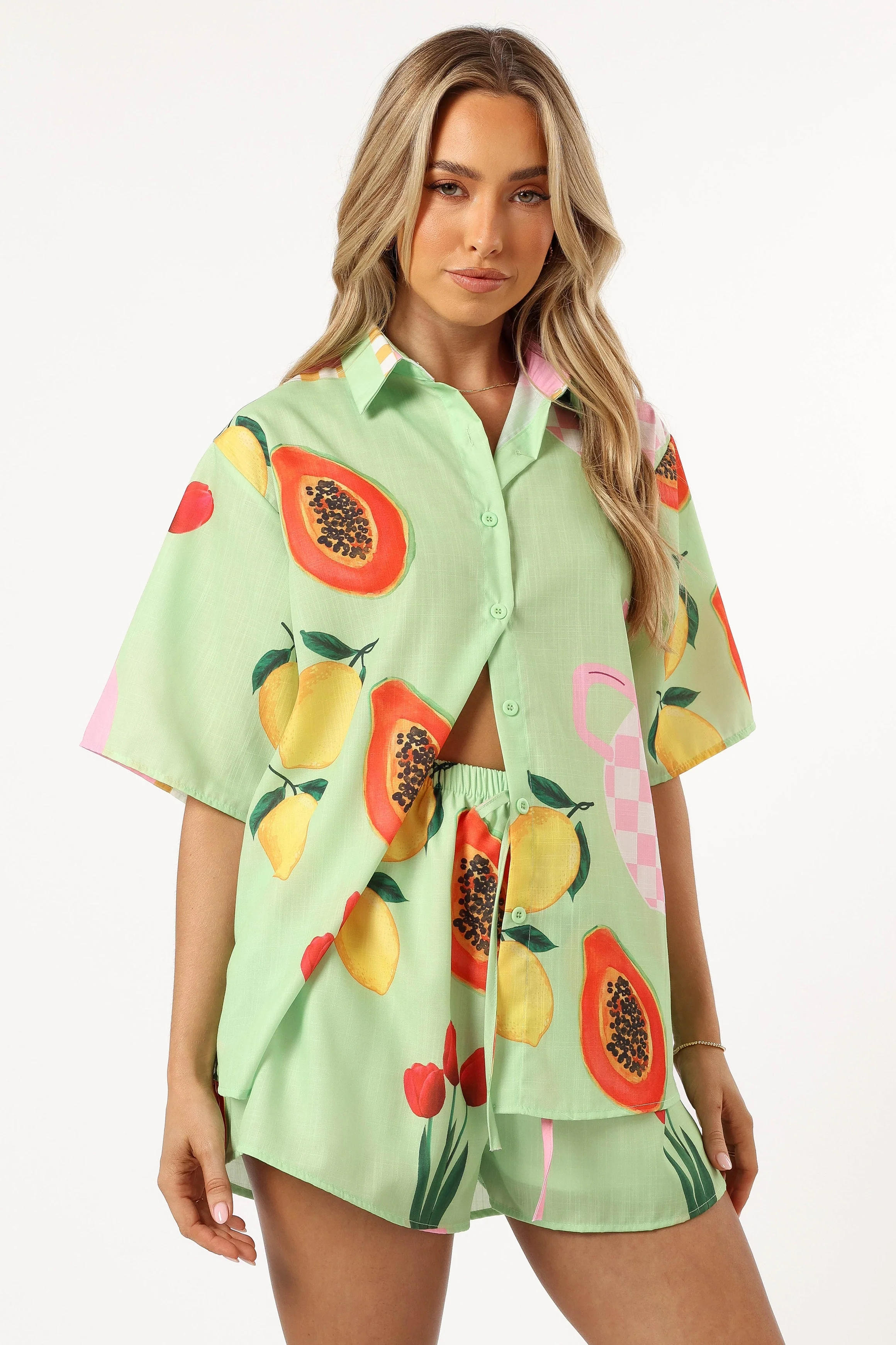 Piccolo Short Set - Green Papaya