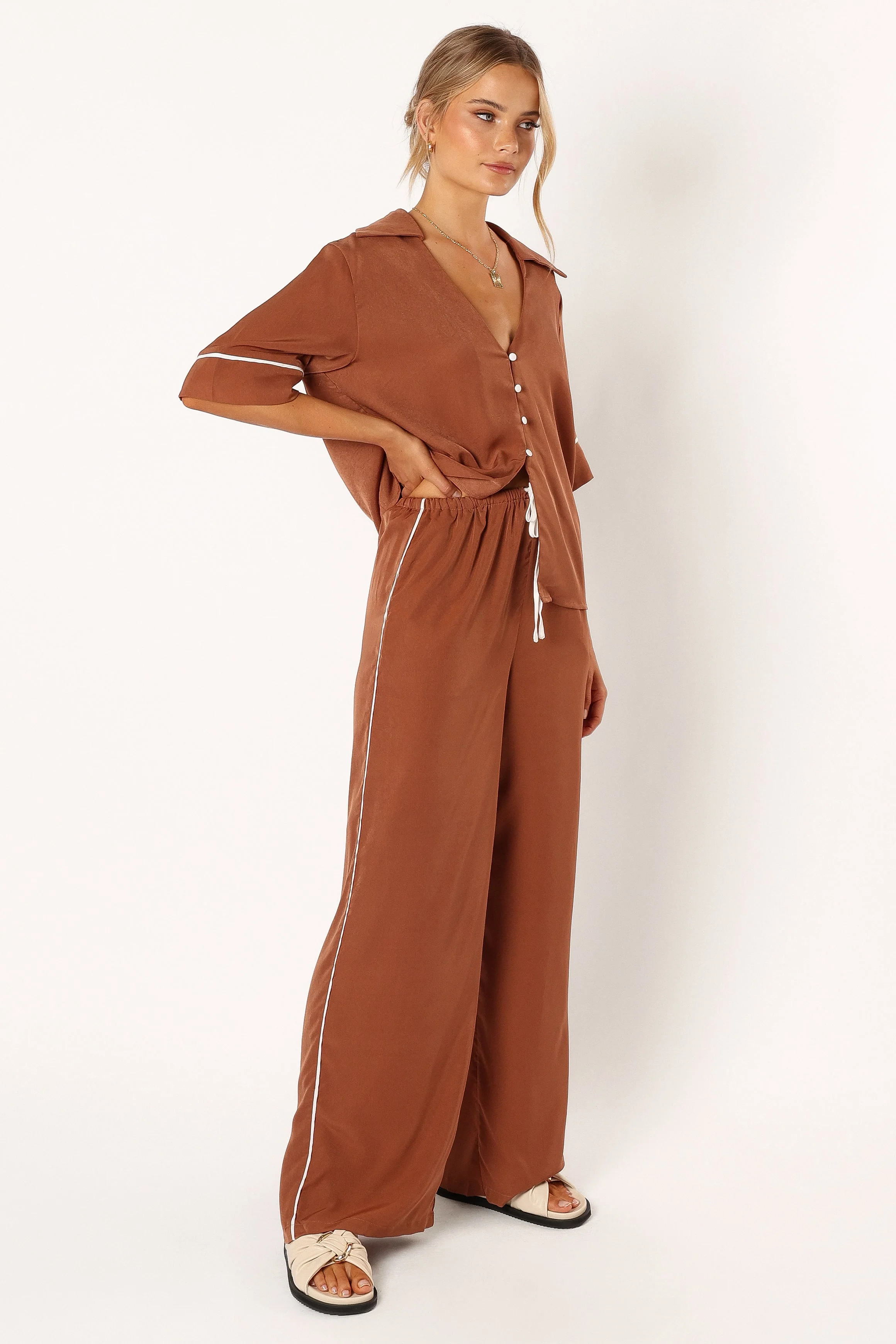 Clara Pants - Choc White